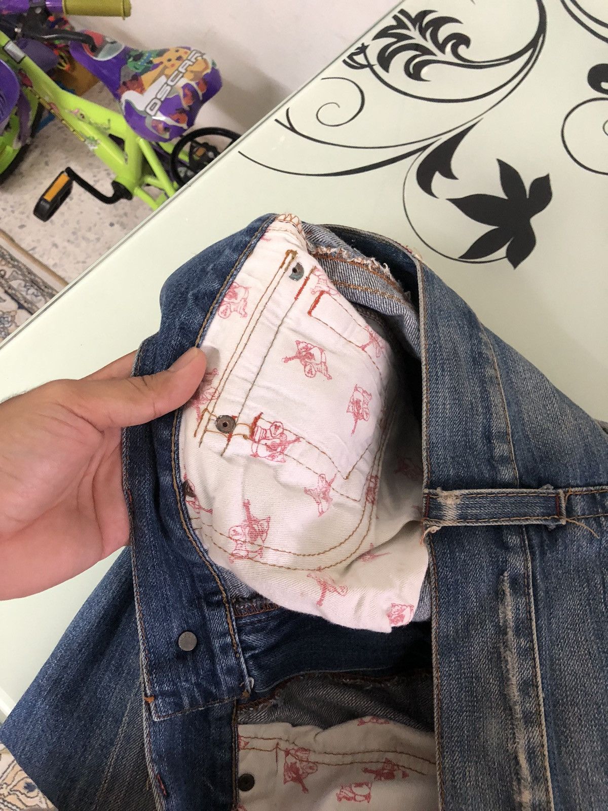 Japanese Brand Vintage True Religion Embroidery Logo Loose Fit Denim Size US 38 / EU 54 - 18 Thumbnail