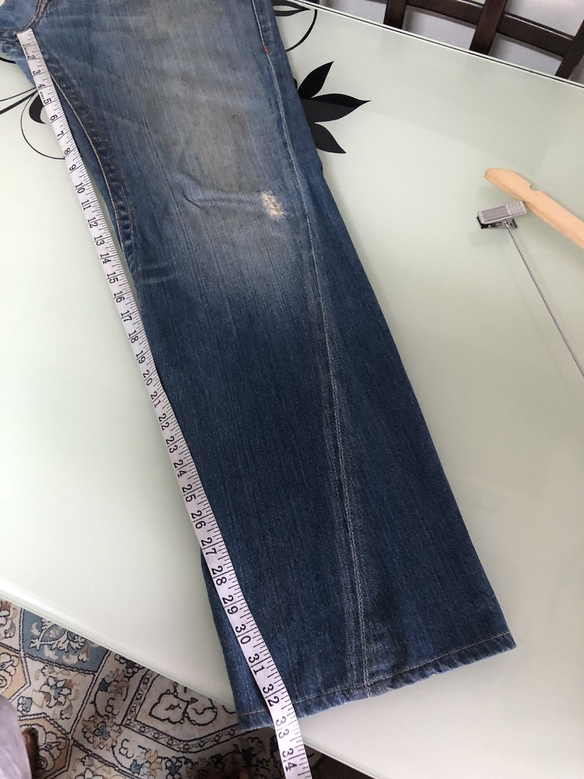 Japanese Brand Vintage True Religion Embroidery Logo Loose Fit Denim Size US 38 / EU 54 - 24 Thumbnail