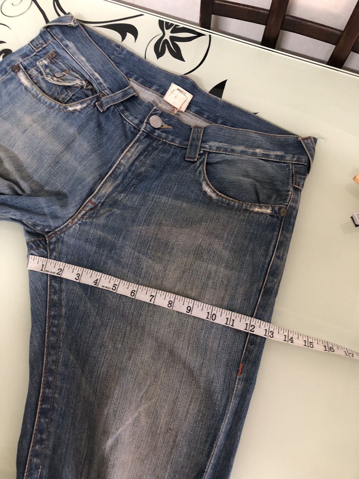 Japanese Brand Vintage True Religion Embroidery Logo Loose Fit Denim Size US 38 / EU 54 - 21 Thumbnail