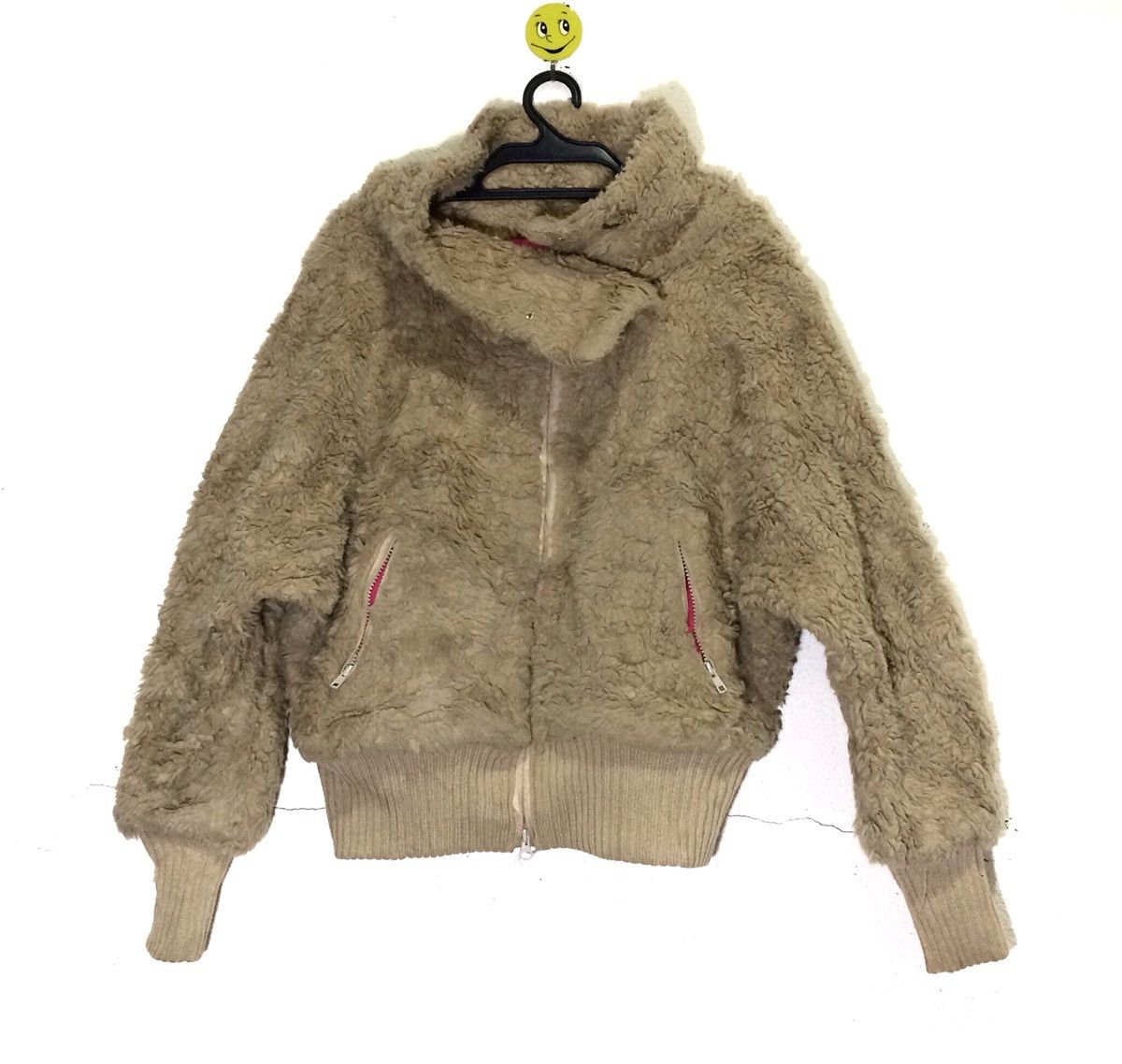 Issey Miyake Vintage Issey Miyake Bomber Jacket Furry Design Zipper Size L / US 10 / IT 46 - 1 Thumbnail