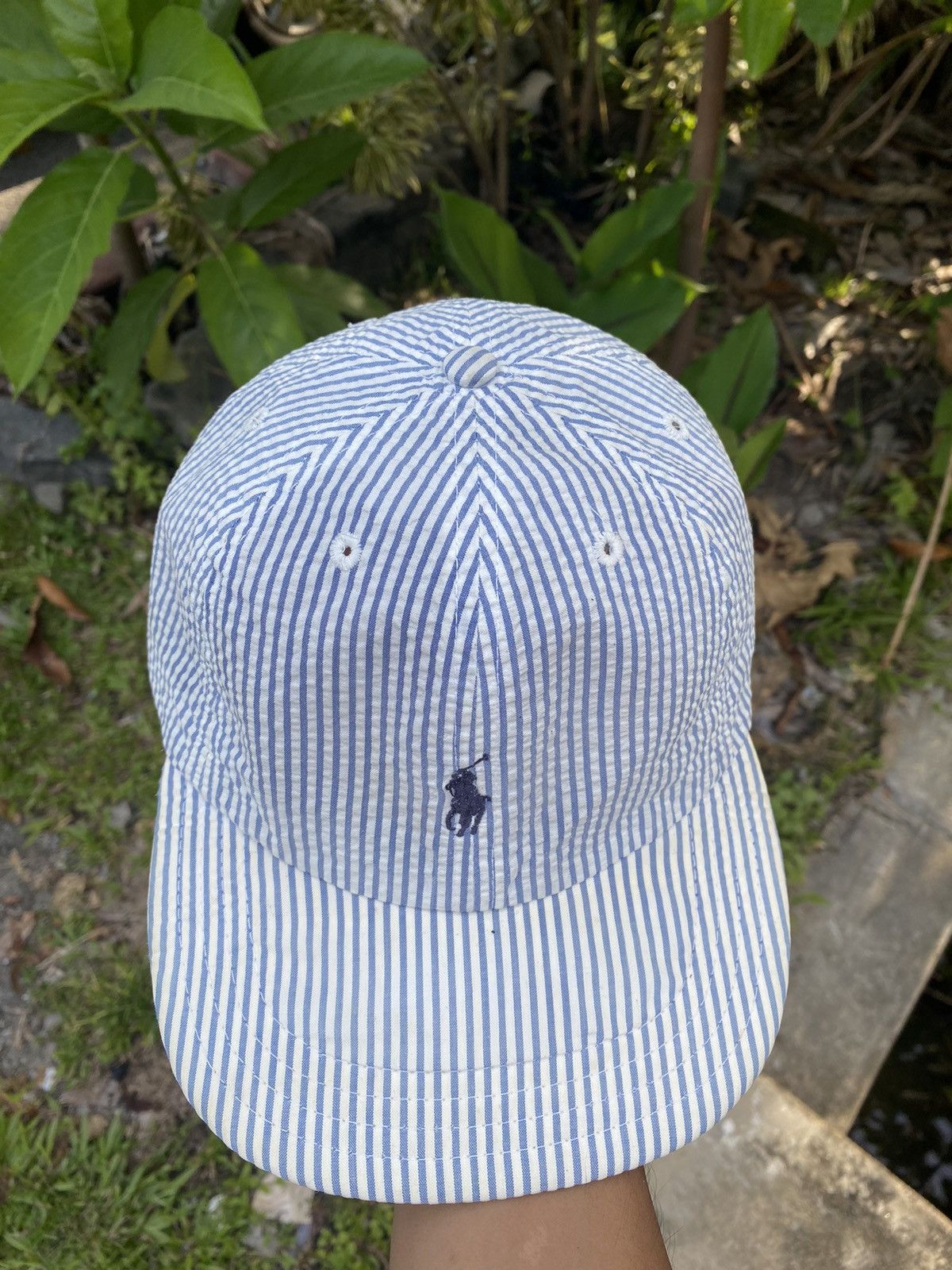 Polo Ralph Lauren 🇺🇸 Vintage Polo Ralph Lauren Stripe Classic Hat Made Usa Size ONE SIZE - 2 Thumbnail