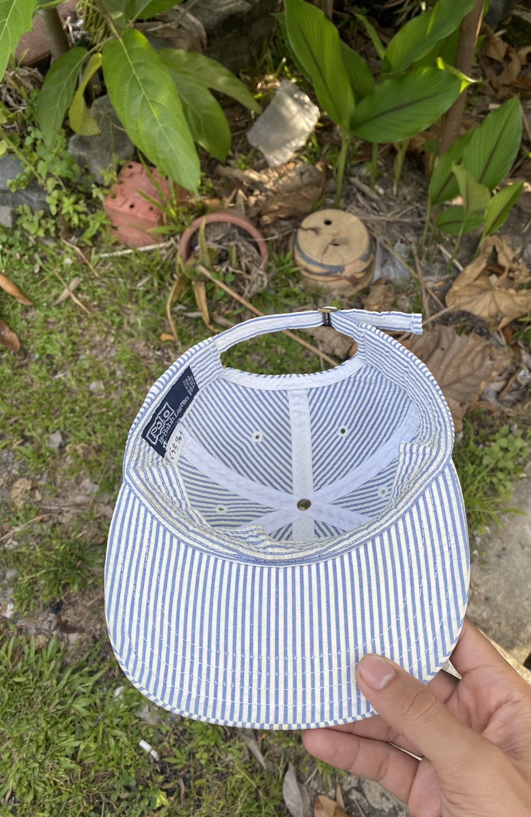 Polo Ralph Lauren 🇺🇸 Vintage Polo Ralph Lauren Stripe Classic Hat Made Usa Size ONE SIZE - 4 Thumbnail