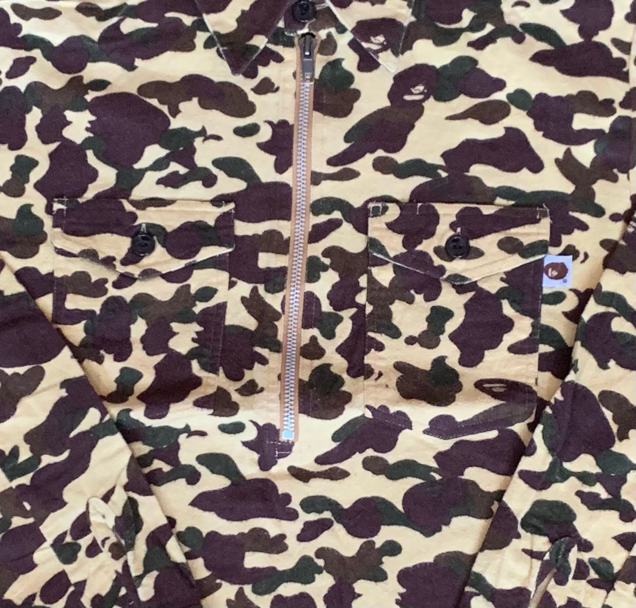 Bape 1st Camo Half Zip Shirt Size US S / EU 44-46 / 1 - 3 Thumbnail