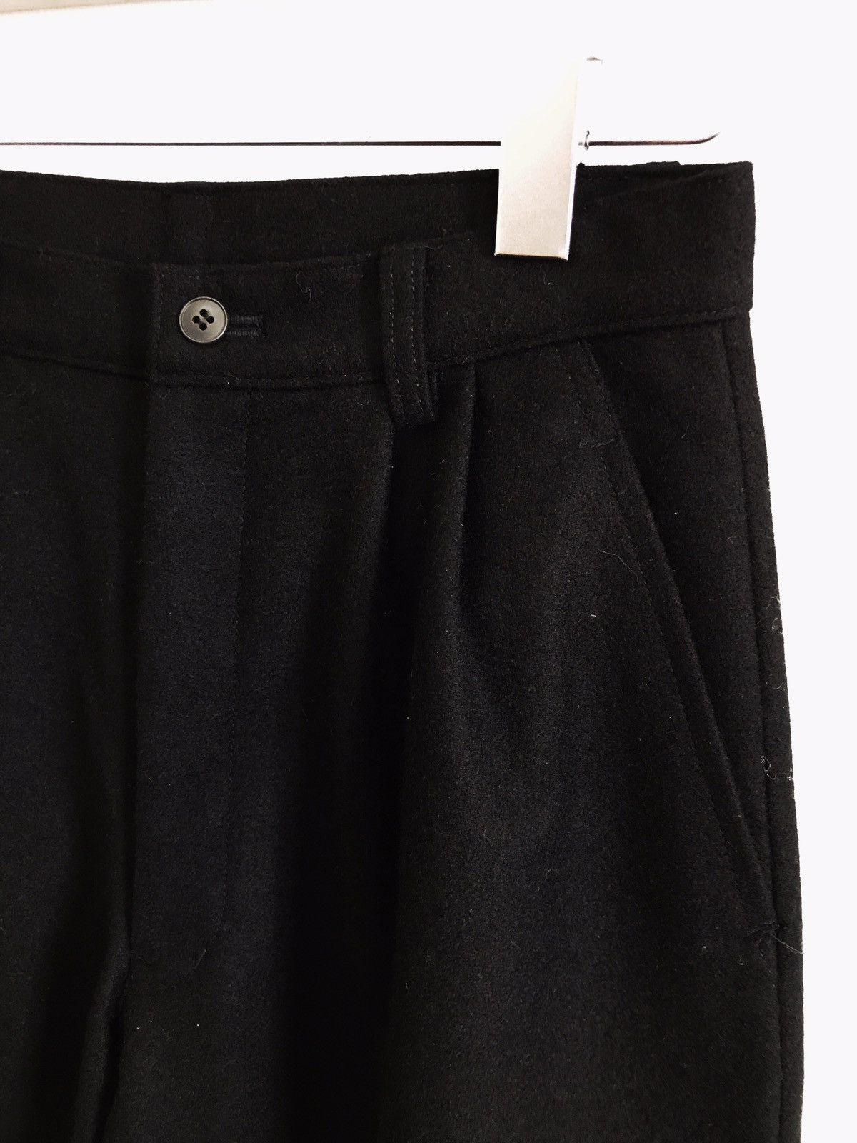 Designer × Japanese Brand Mr. Junko Koshino Jr. Wool Gabardine Black Pants Size US 26 / EU 42 - 4 Thumbnail