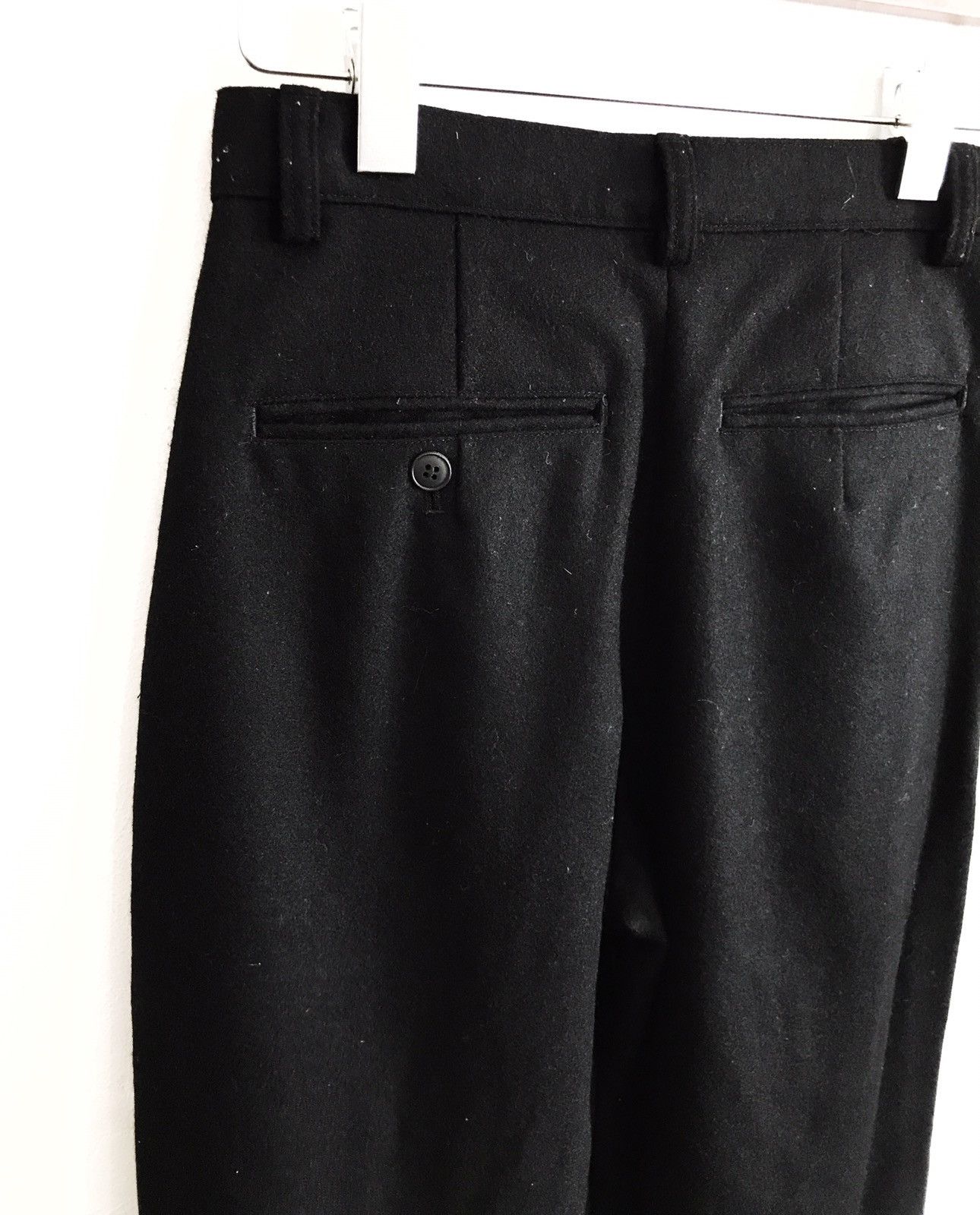 Designer × Japanese Brand Mr. Junko Koshino Jr. Wool Gabardine Black Pants Size US 26 / EU 42 - 7 Thumbnail
