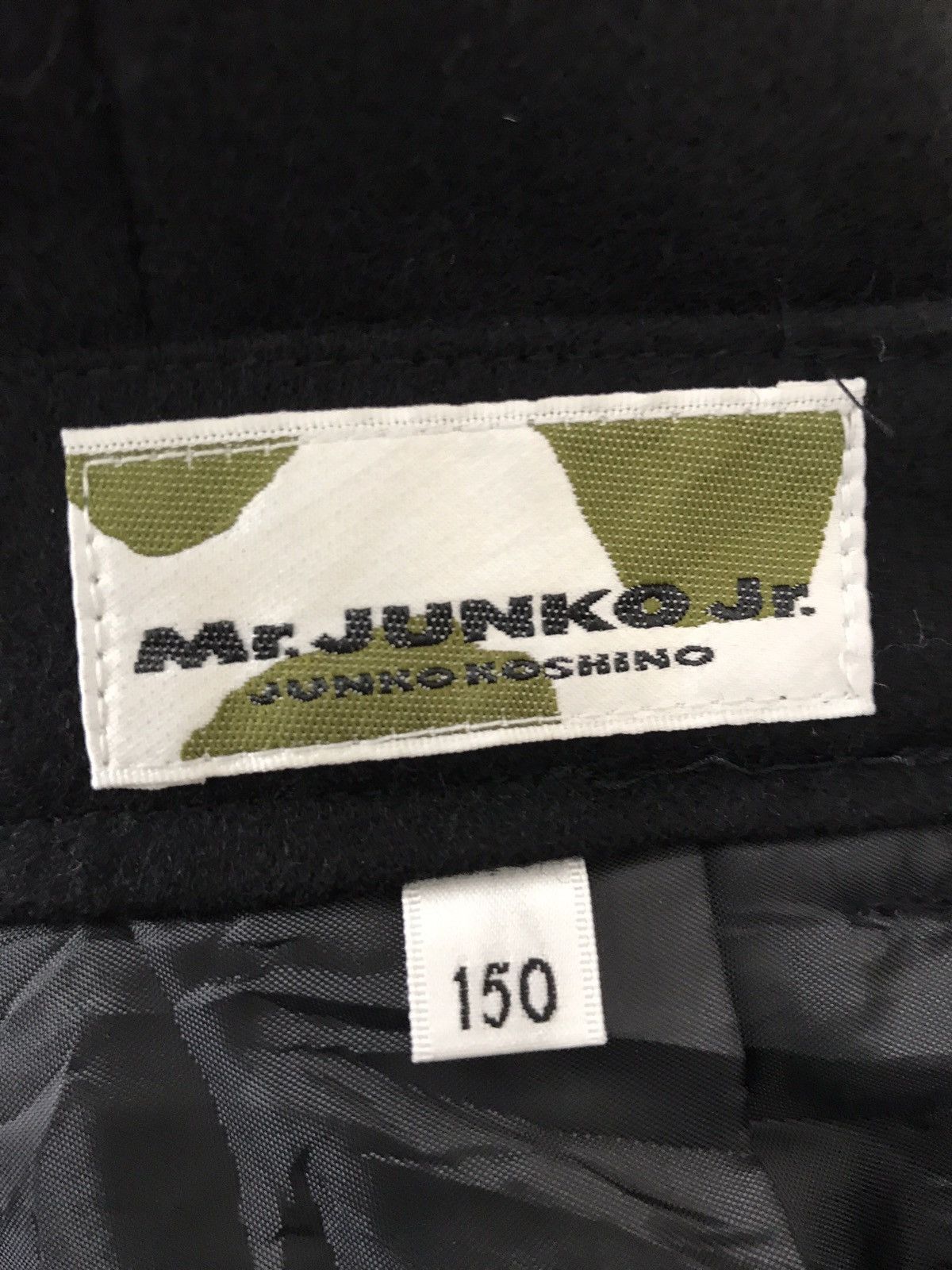 Designer × Japanese Brand Mr. Junko Koshino Jr. Wool Gabardine Black Pants Size US 26 / EU 42 - 9 Thumbnail