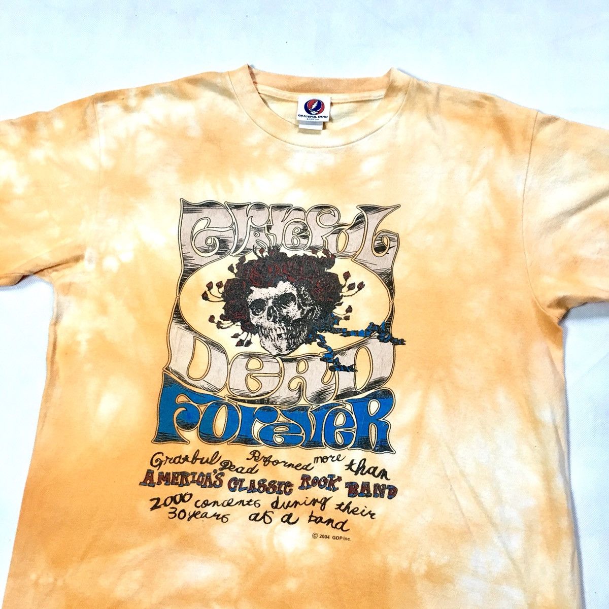 Band Tees × Grateful Dead × Vintage Rare! Grateful Dead Forever Skull Tie Dye Tee Size US M / EU 48-50 / 2 - 2 Thumbnail