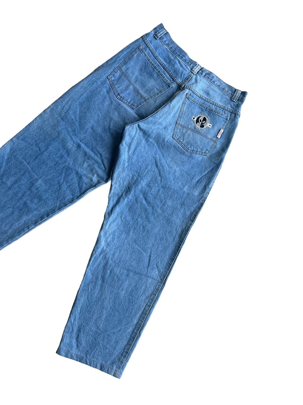 Alien Workshop SICK🔥OG Alien Workshop ™️ Logo Distressed Baggy Denim Size US 34 / EU 50 - 1 Thumbnail