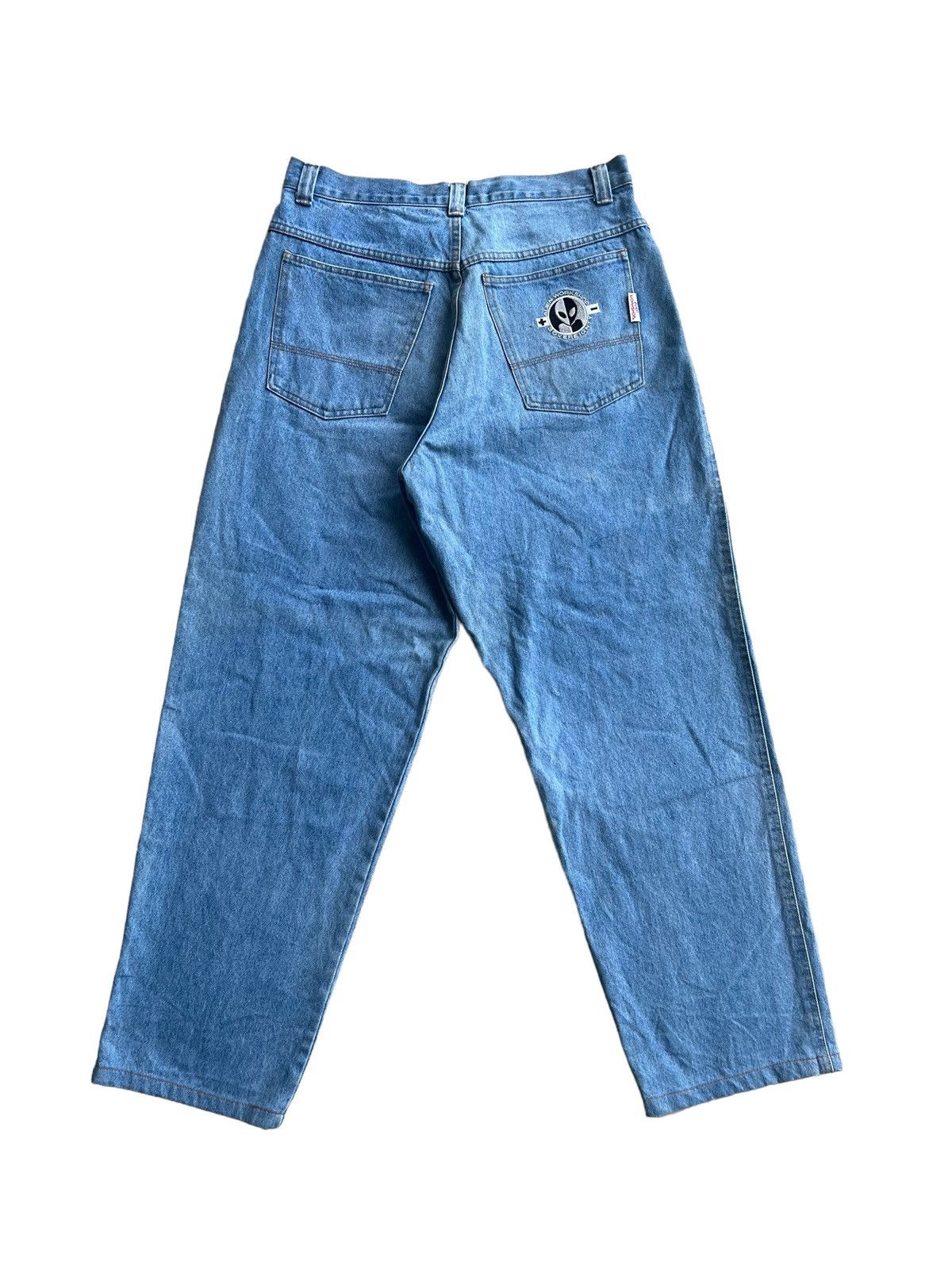 Alien Workshop SICK🔥OG Alien Workshop ™️ Logo Distressed Baggy Denim Size US 34 / EU 50 - 3 Thumbnail