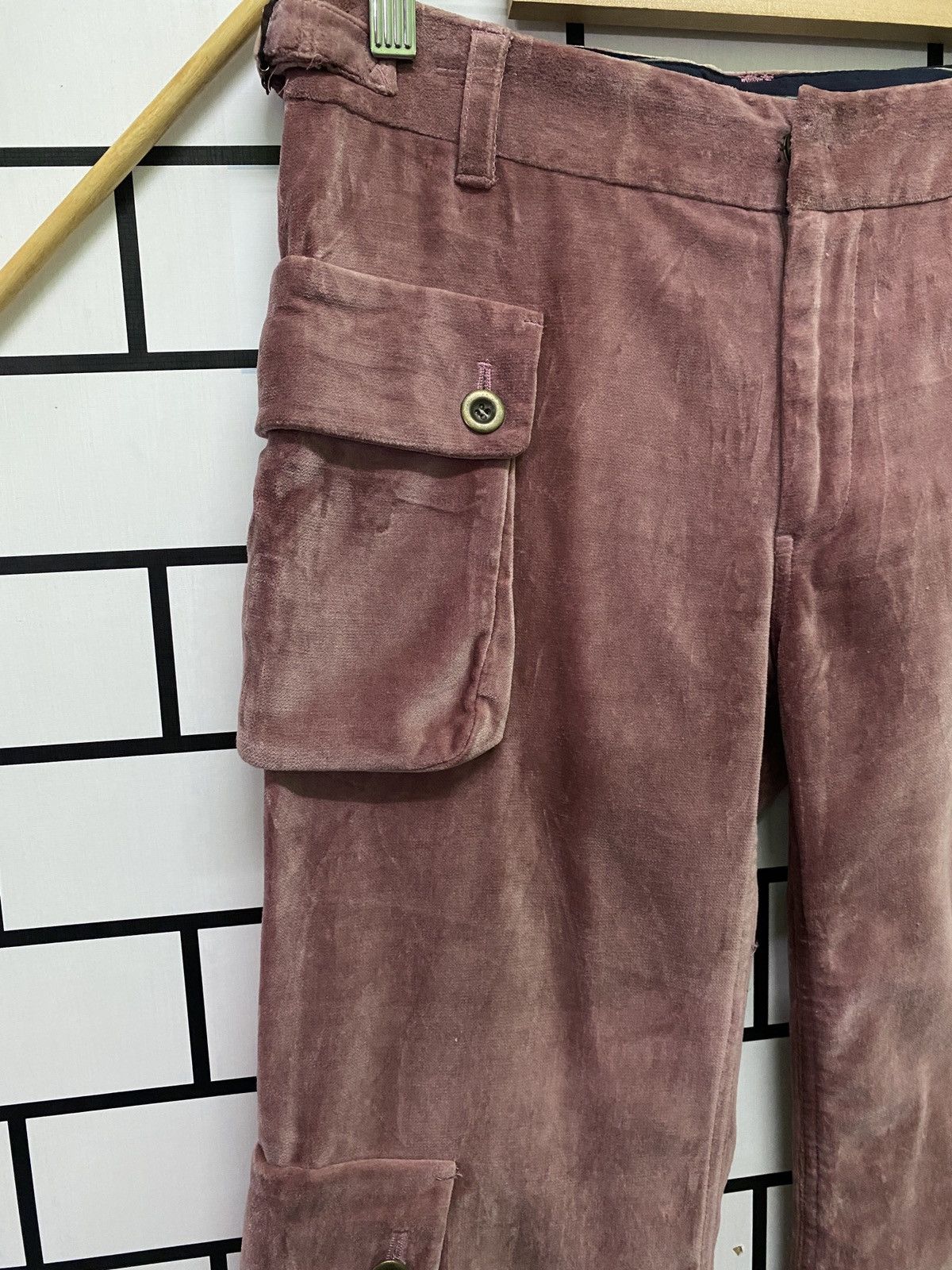 Japanese Brand A Play With a Happy Ending Velvet Multipocket boot cut pants Size US 28 / EU 44 - 4 Thumbnail