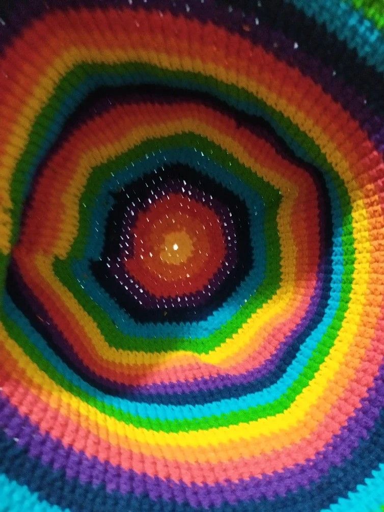 Other 🔥Unknown Japanese Multicolor Bucket Hats crochet Size ONE SIZE - 7 Thumbnail