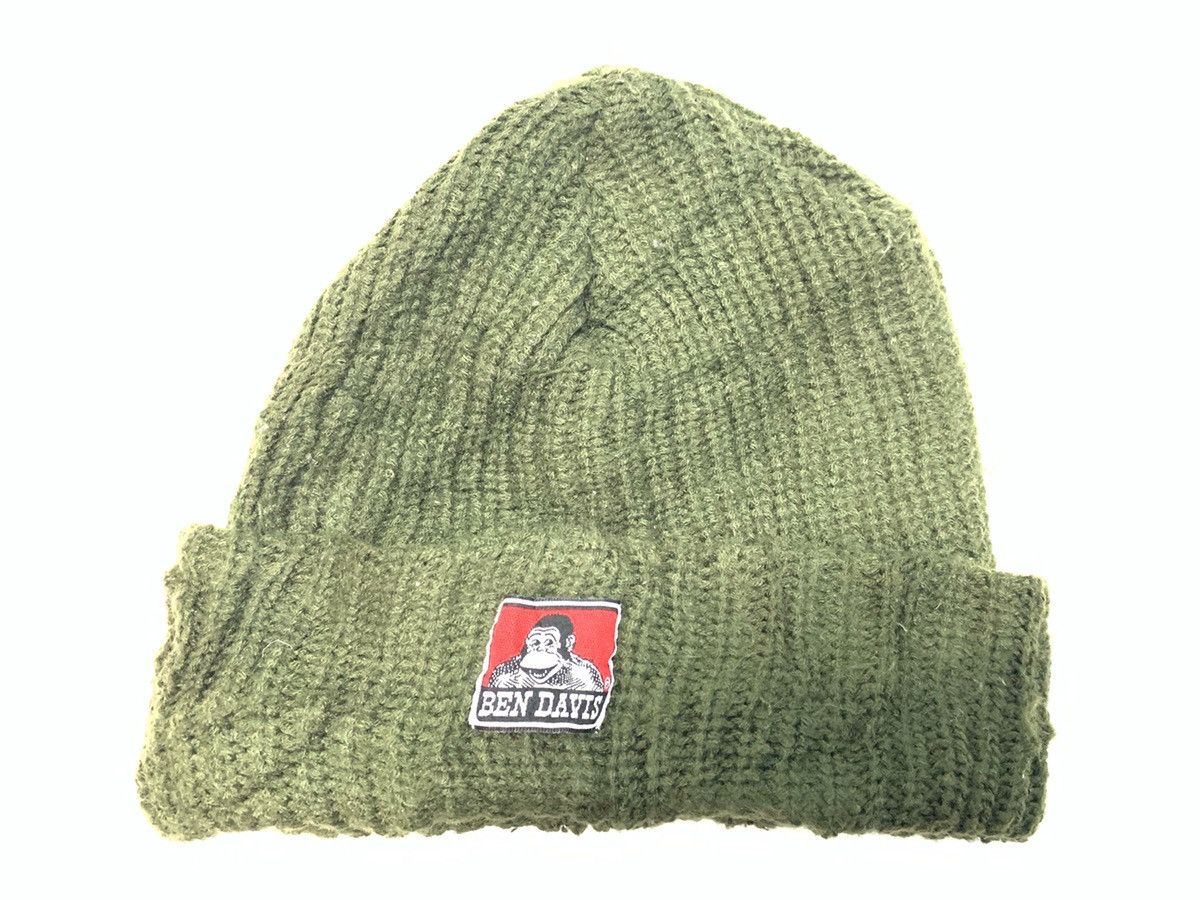 Ben Davis ☠️ Ben Davis Military Olive Green Wool Beanie Cap Size ONE SIZE - 5 Thumbnail