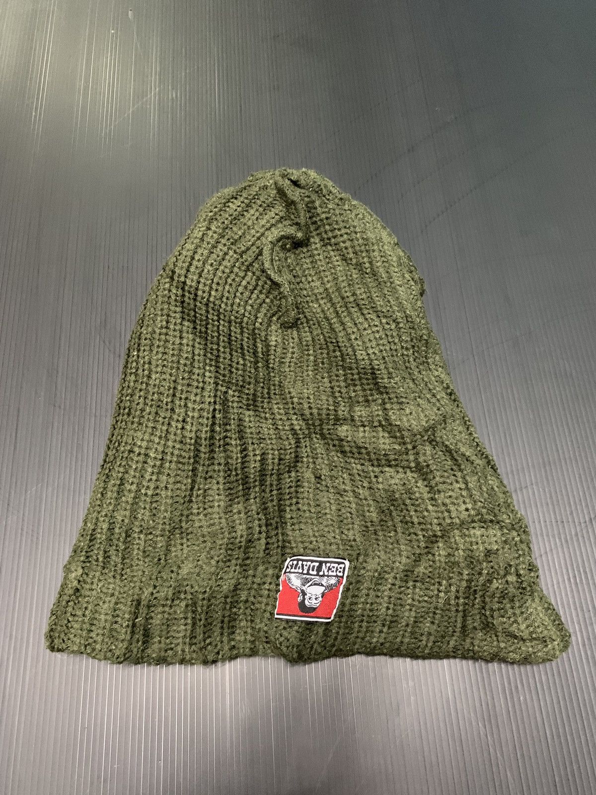 Ben Davis ☠️ Ben Davis Military Olive Green Wool Beanie Cap Size ONE SIZE - 6 Thumbnail