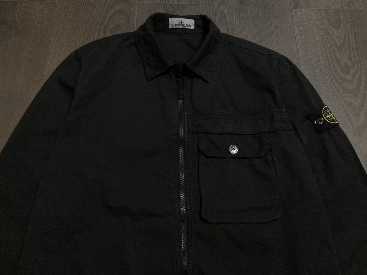 Stone Island STONE ISLAND Garment Dyed Overshirt Zip Jacket FW20/21 NEW Size US XL / EU 56 / 4 - 4 Thumbnail