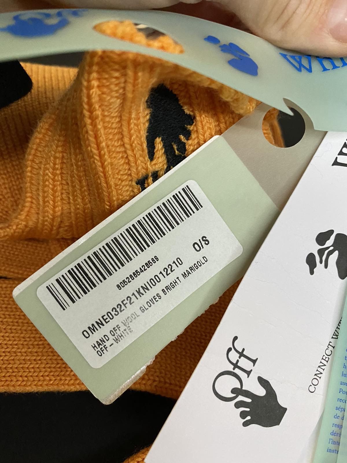 Off-White Orange Logo Hand Off Gloves Size ONE SIZE - 8 Thumbnail