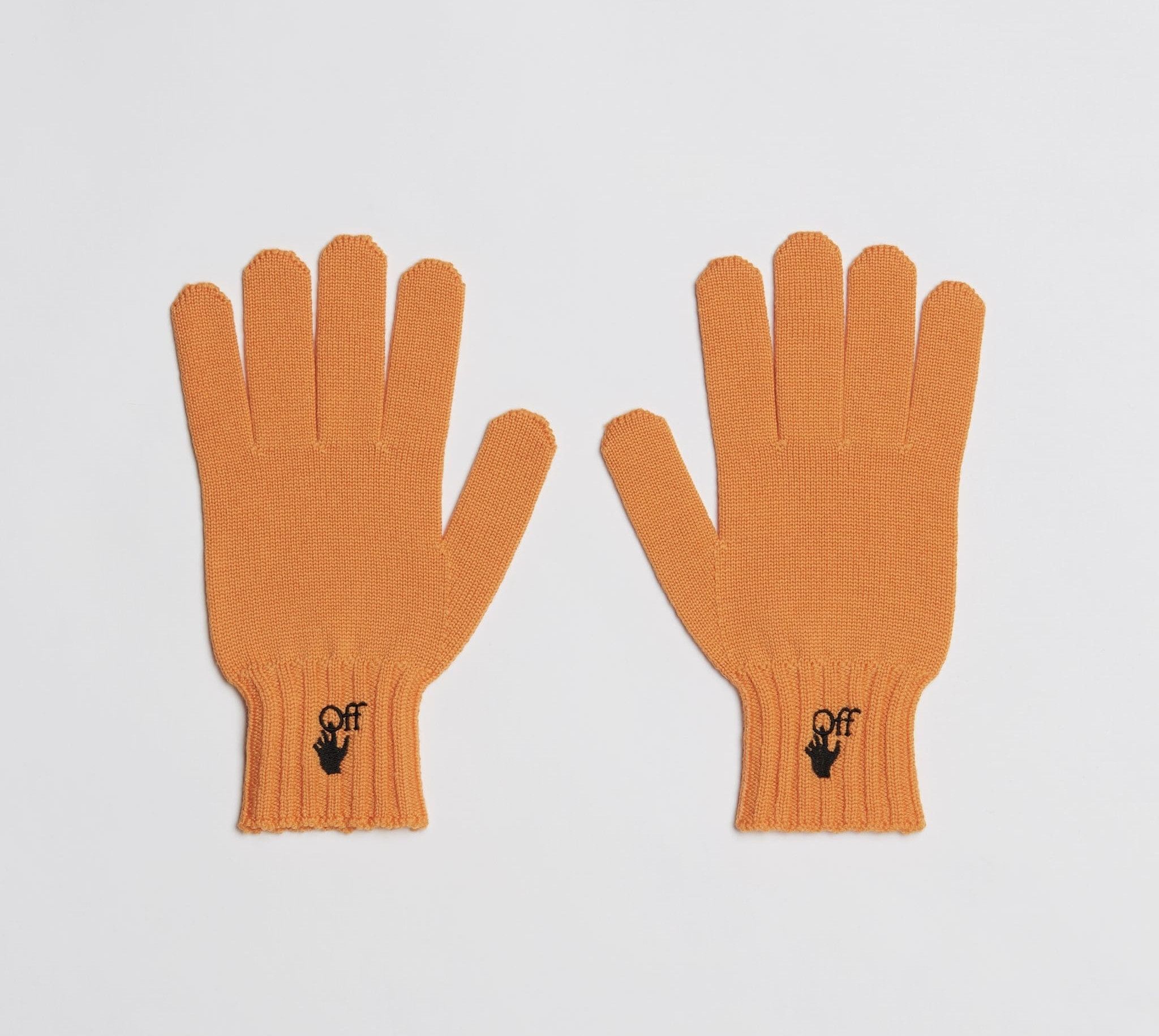 image of Off White Orange Logo Hand Off Gloves, Men's