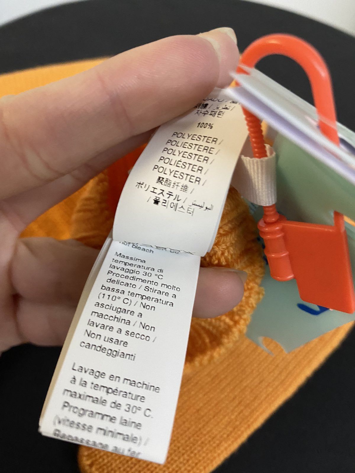 Off-White Orange Logo Hand Off Gloves Size ONE SIZE - 6 Thumbnail