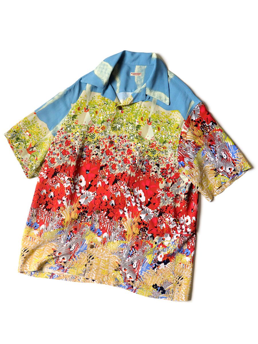 Kapital Kapital Rayon Navajo Land printed aloha shirt Size US L / EU 52-54 / 3 - 1 Thumbnail