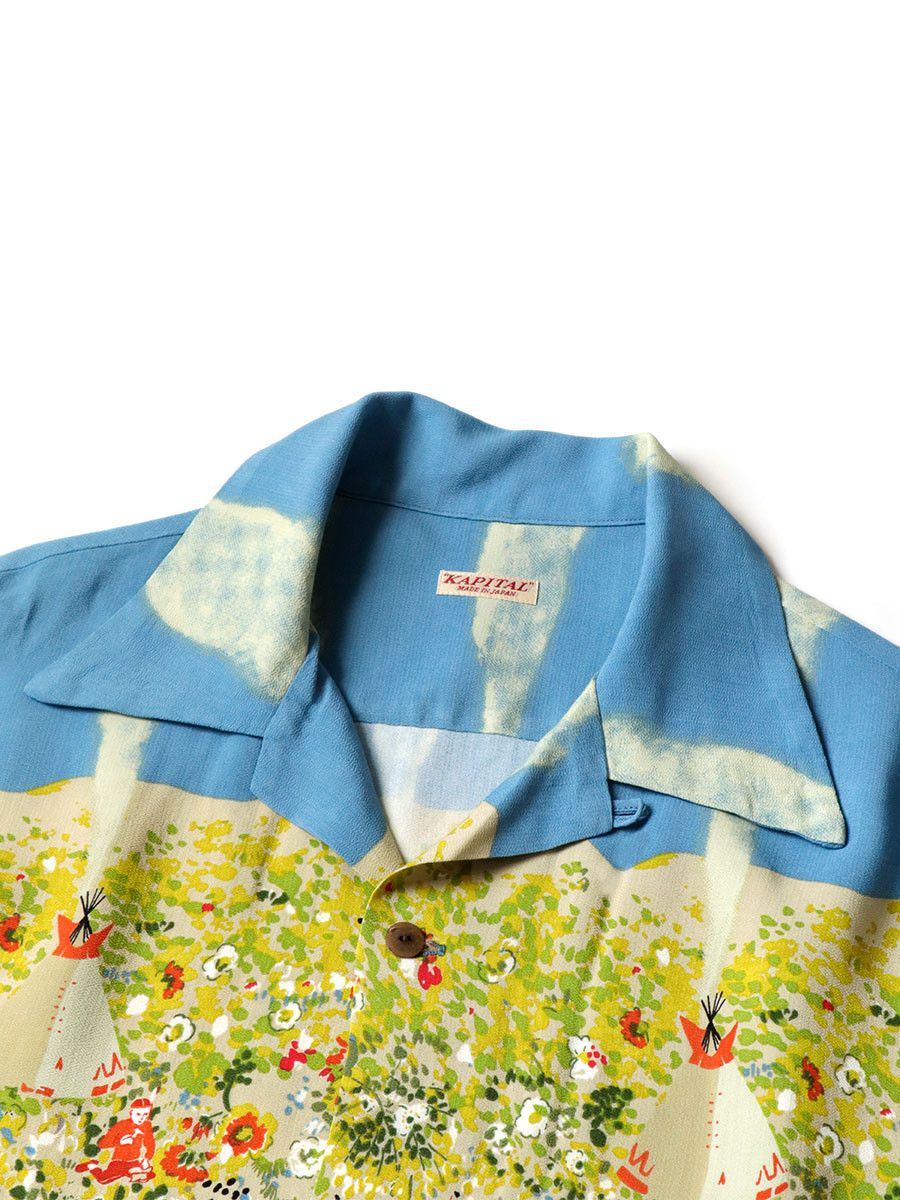 Kapital Kapital Rayon Navajo Land printed aloha shirt Size US L / EU 52-54 / 3 - 4 Thumbnail