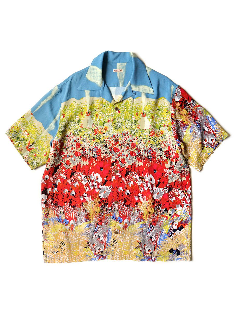 Kapital Kapital Rayon Navajo Land printed aloha shirt Size US L / EU 52-54 / 3 - 2 Thumbnail