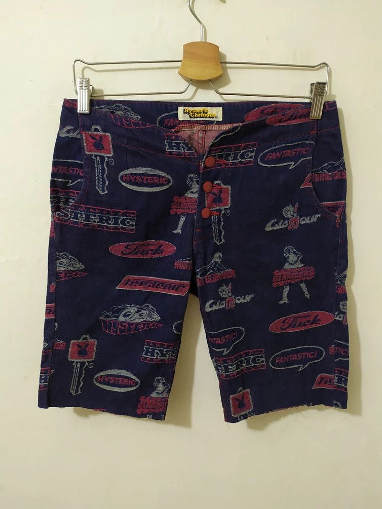 Hysteric Glamour Rare! Hysteric Glamour Fullprint Fuck for Women Short Pants Size 30" / US 8 / IT 44 - 1 Thumbnail