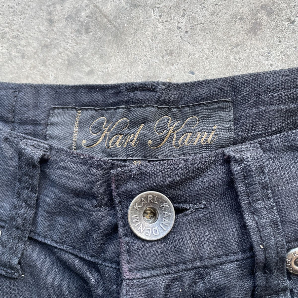 Karl Kani Vintage Karl Kani Black Distressed Denim Jeans Pants W32 Size US 32 / EU 48 - 8 Thumbnail