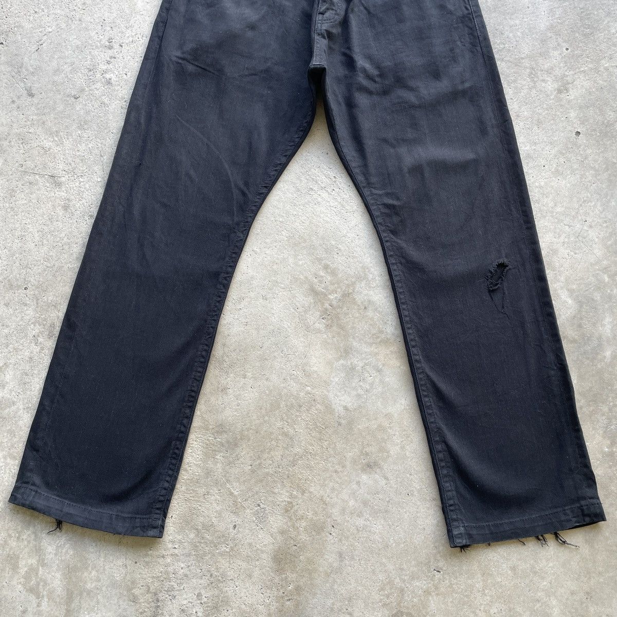 Karl Kani Vintage Karl Kani Black Distressed Denim Jeans Pants W32 Size US 32 / EU 48 - 5 Thumbnail