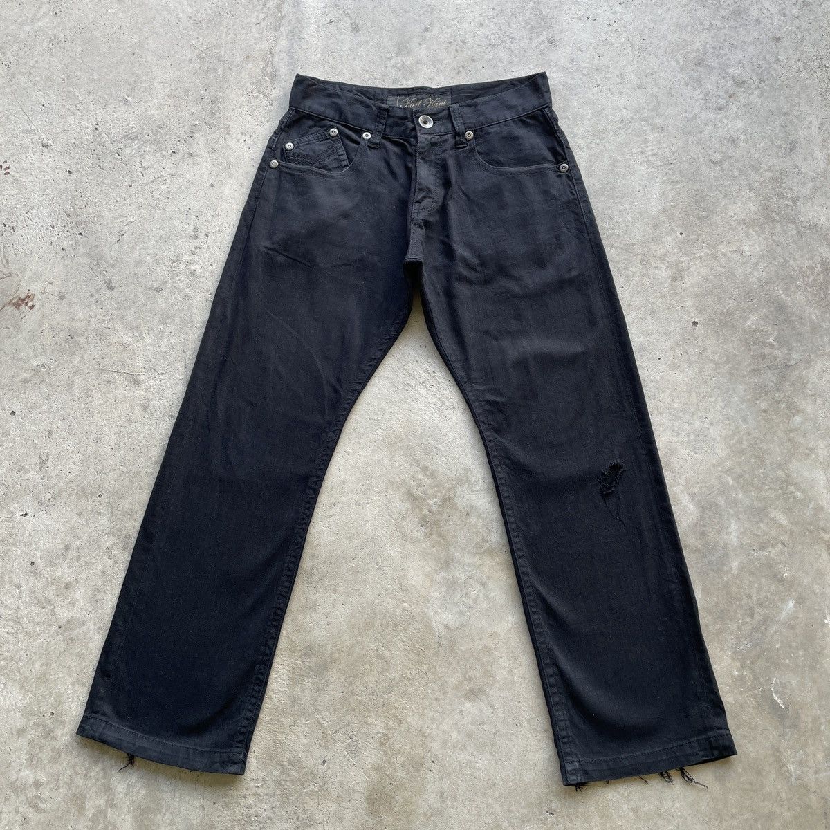 Karl Kani Vintage Karl Kani Black Distressed Denim Jeans Pants W32 Size US 32 / EU 48 - 2 Thumbnail