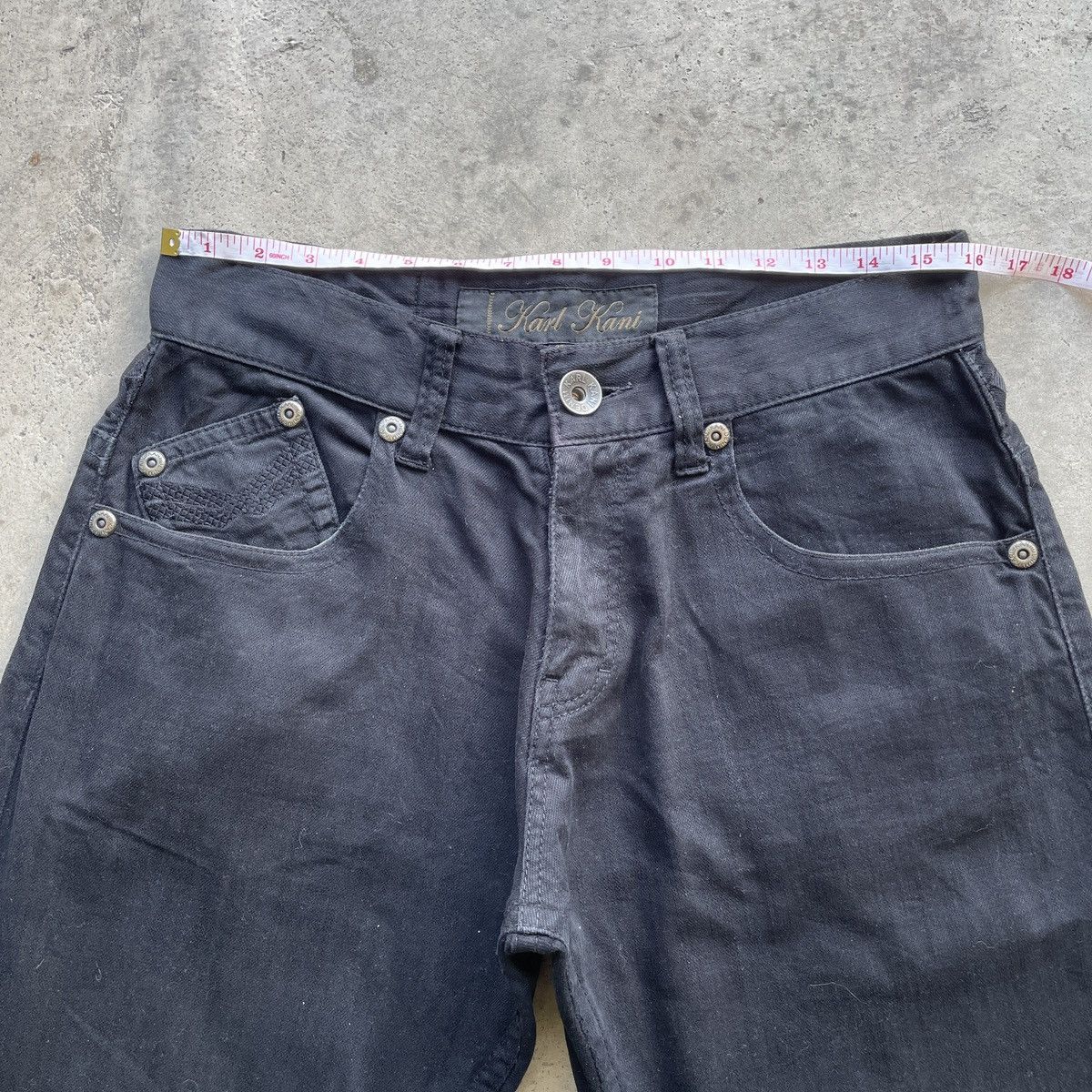 Karl Kani Vintage Karl Kani Black Distressed Denim Jeans Pants W32 Size US 32 / EU 48 - 9 Thumbnail