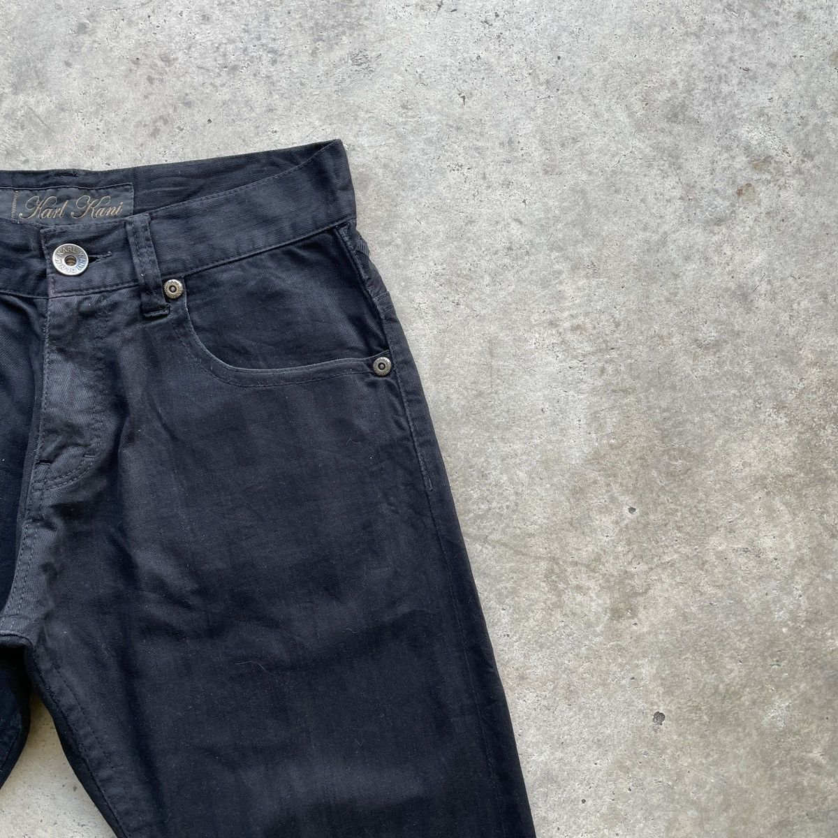 Karl Kani Vintage Karl Kani Black Distressed Denim Jeans Pants W32 Size US 32 / EU 48 - 7 Thumbnail