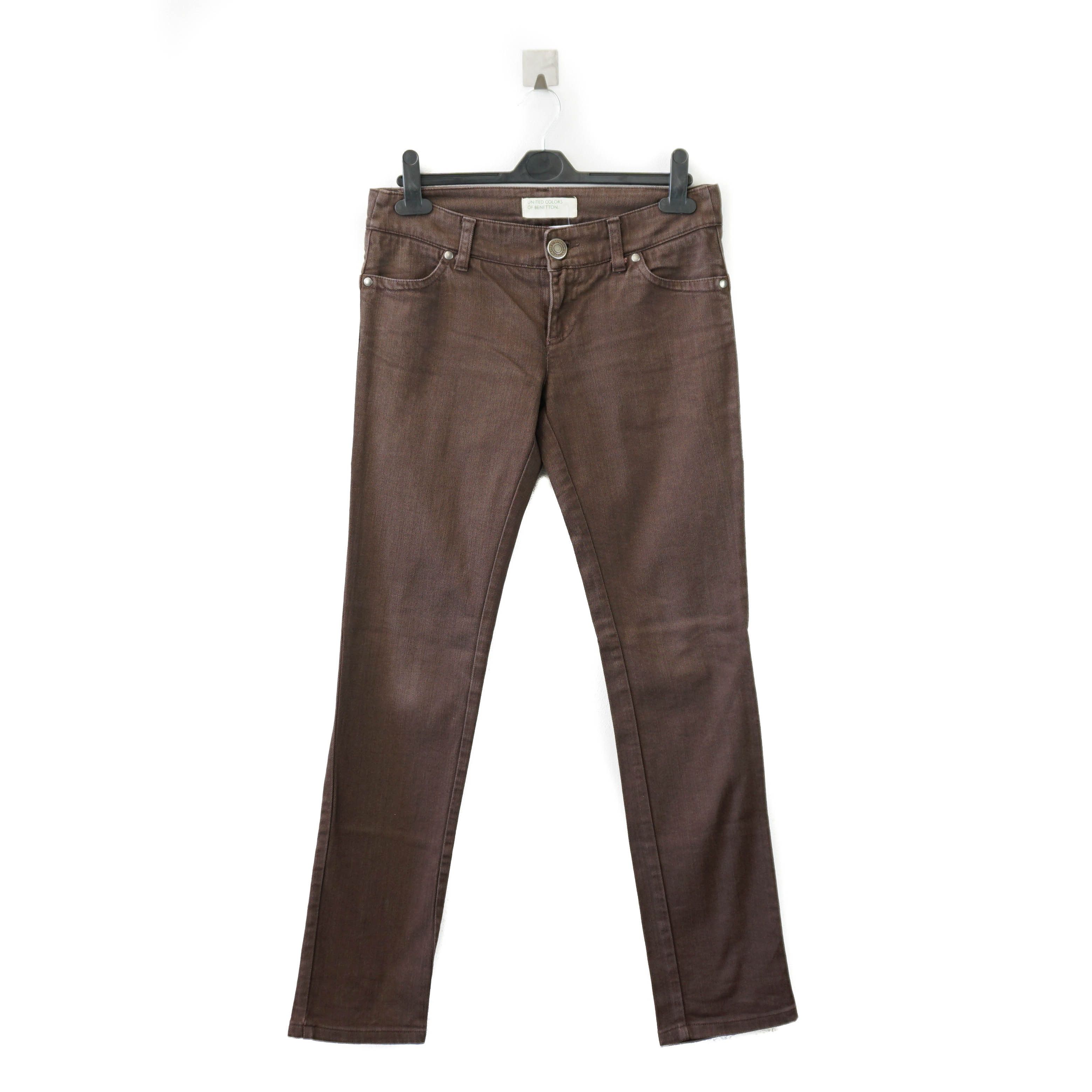 United Colors Of Benetton Brown Essential Jeans Size 28" / US 6 / IT 42 - 1 Thumbnail