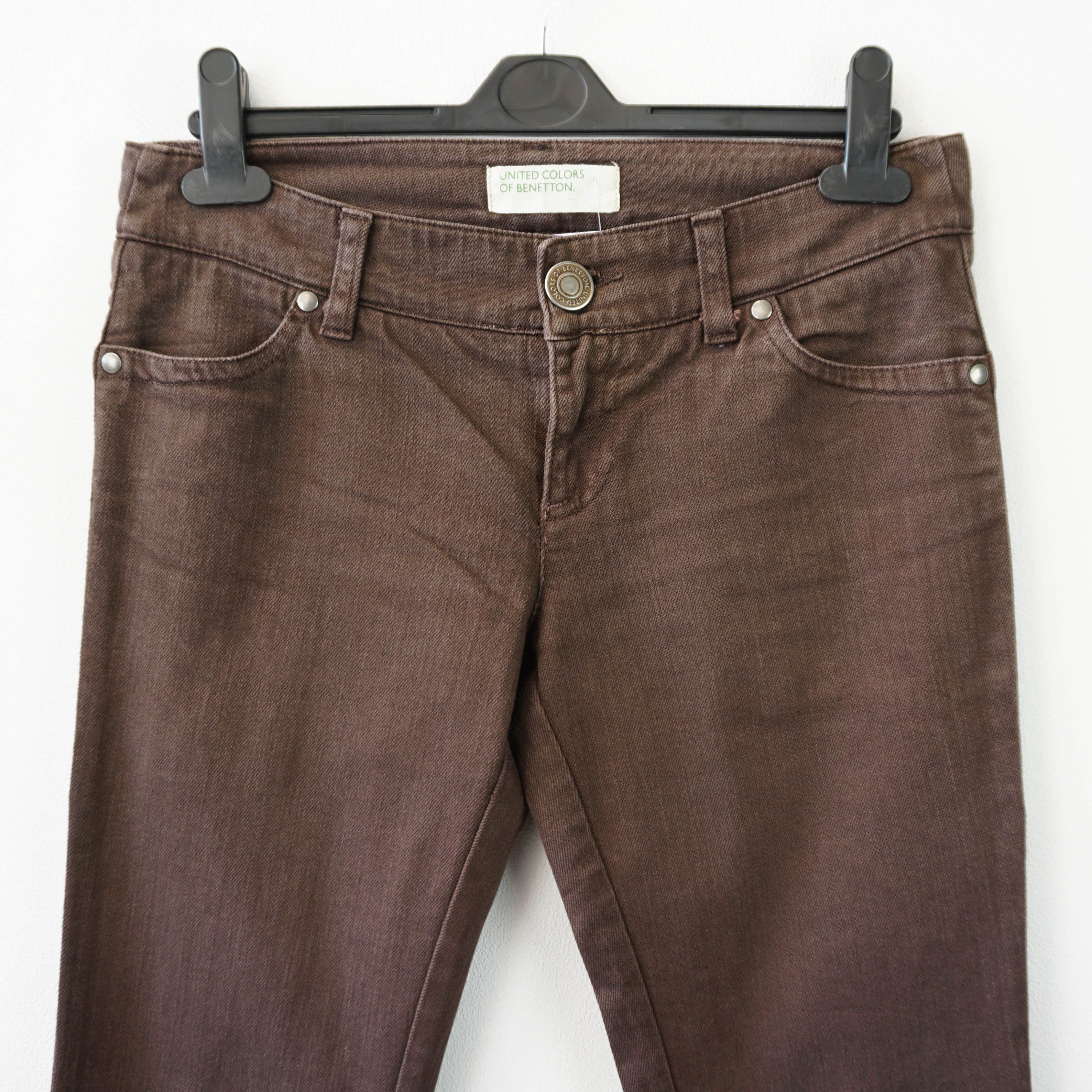 United Colors Of Benetton Brown Essential Jeans Size 28" / US 6 / IT 42 - 2 Thumbnail