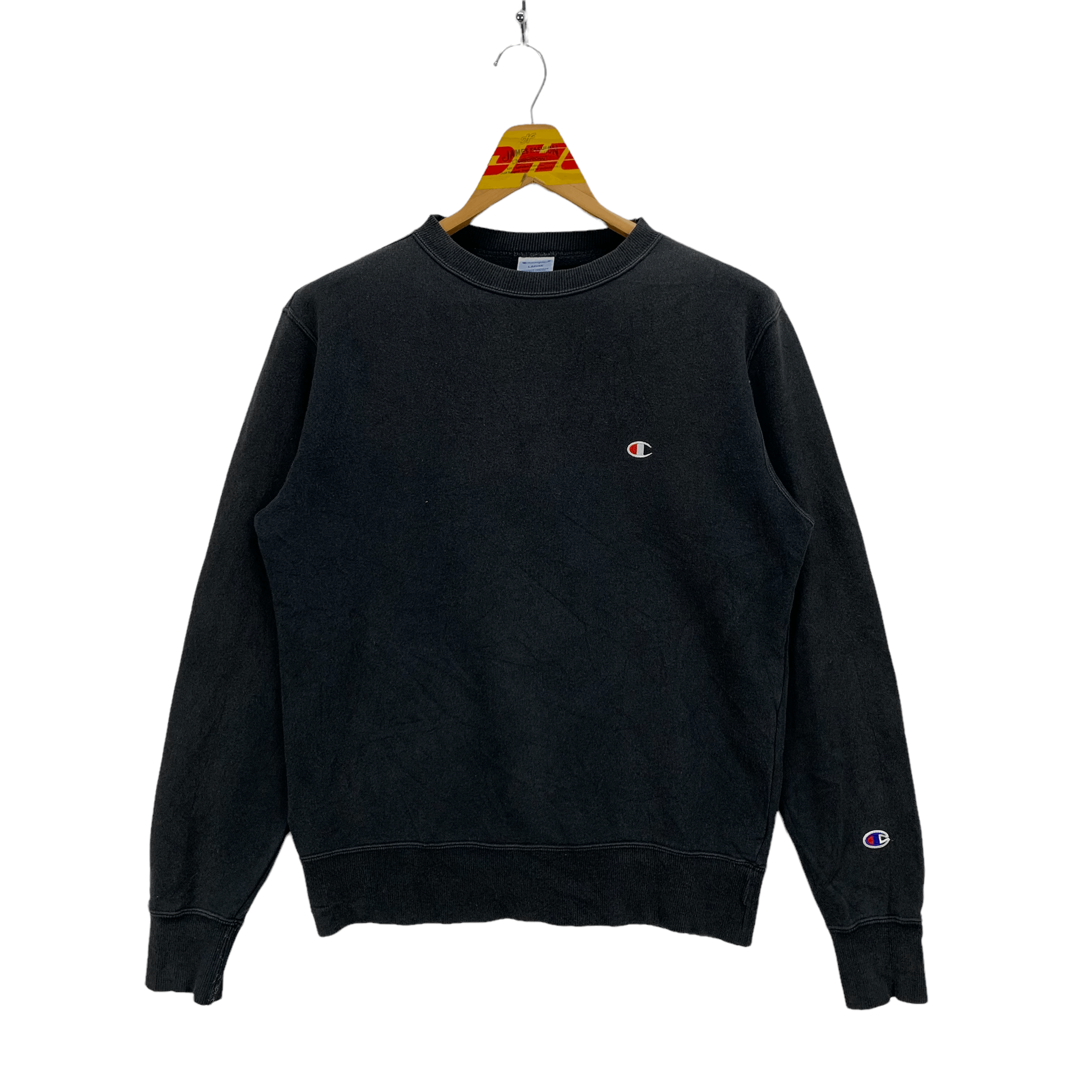 image of Champion Sweatshirts 3749-131 in Black, Men's (Size Large)