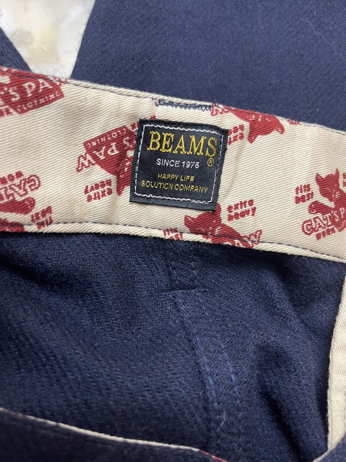 Toyo Enterprises Cats paw X Beams Toyo enterprises Work Indigo Trousers Size US 35 - 7 Thumbnail