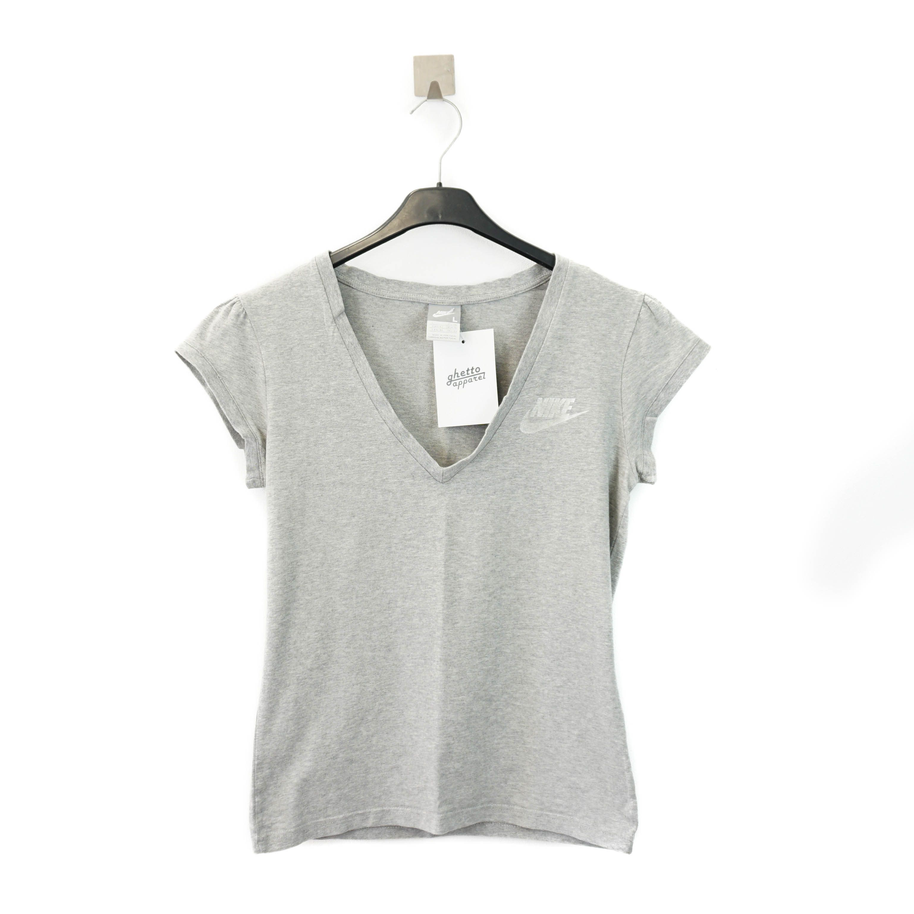 Nike Essential Classic Gray Sports Tee Size L / US 10 / IT 46 - 1 Thumbnail