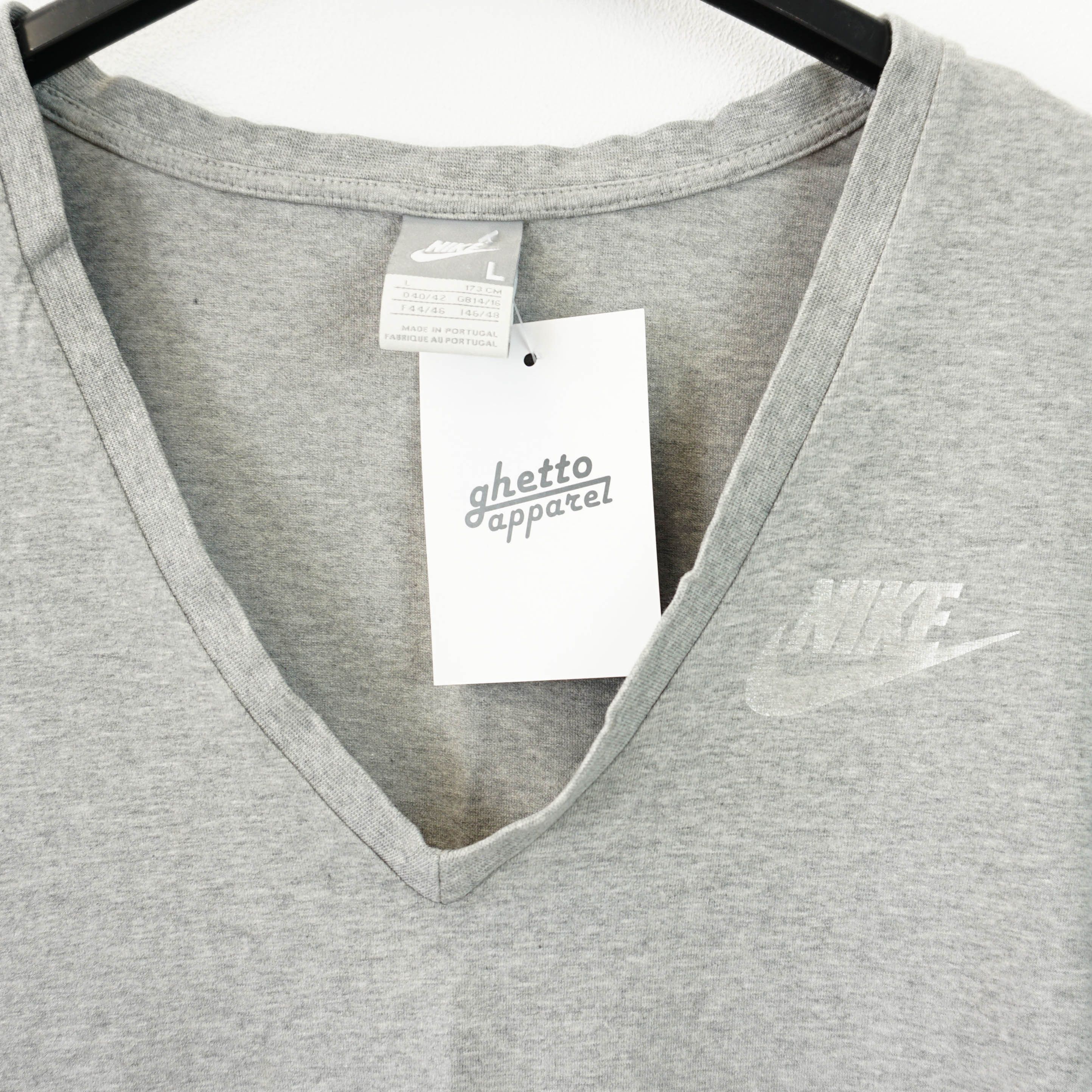 Nike Essential Classic Gray Sports Tee Size L / US 10 / IT 46 - 2 Thumbnail