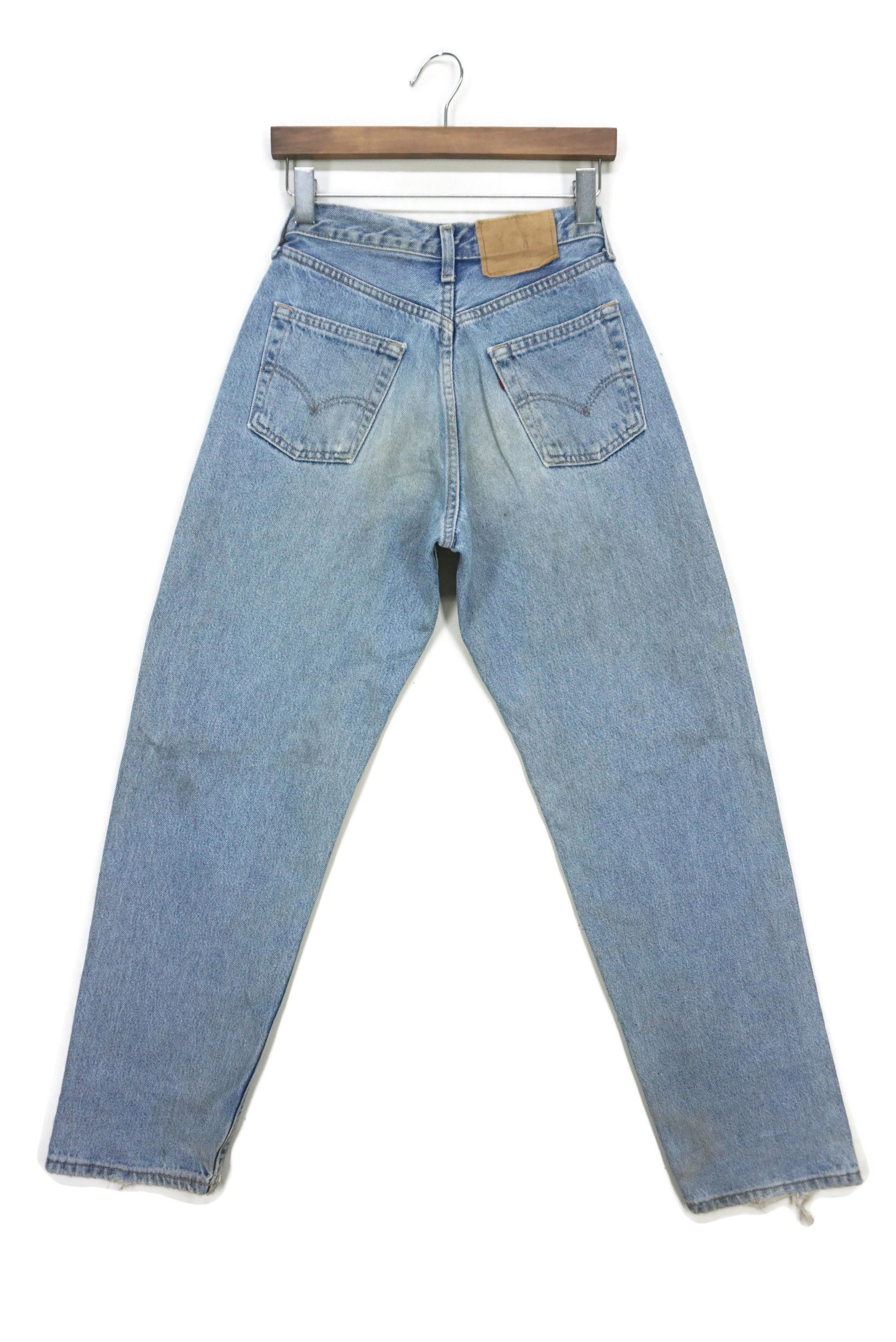 image of Levis x Rodeo High Waisted Relaxed Fit 538-02 High Rise Pants Made In Uk in Blue, Women's (Size 27)