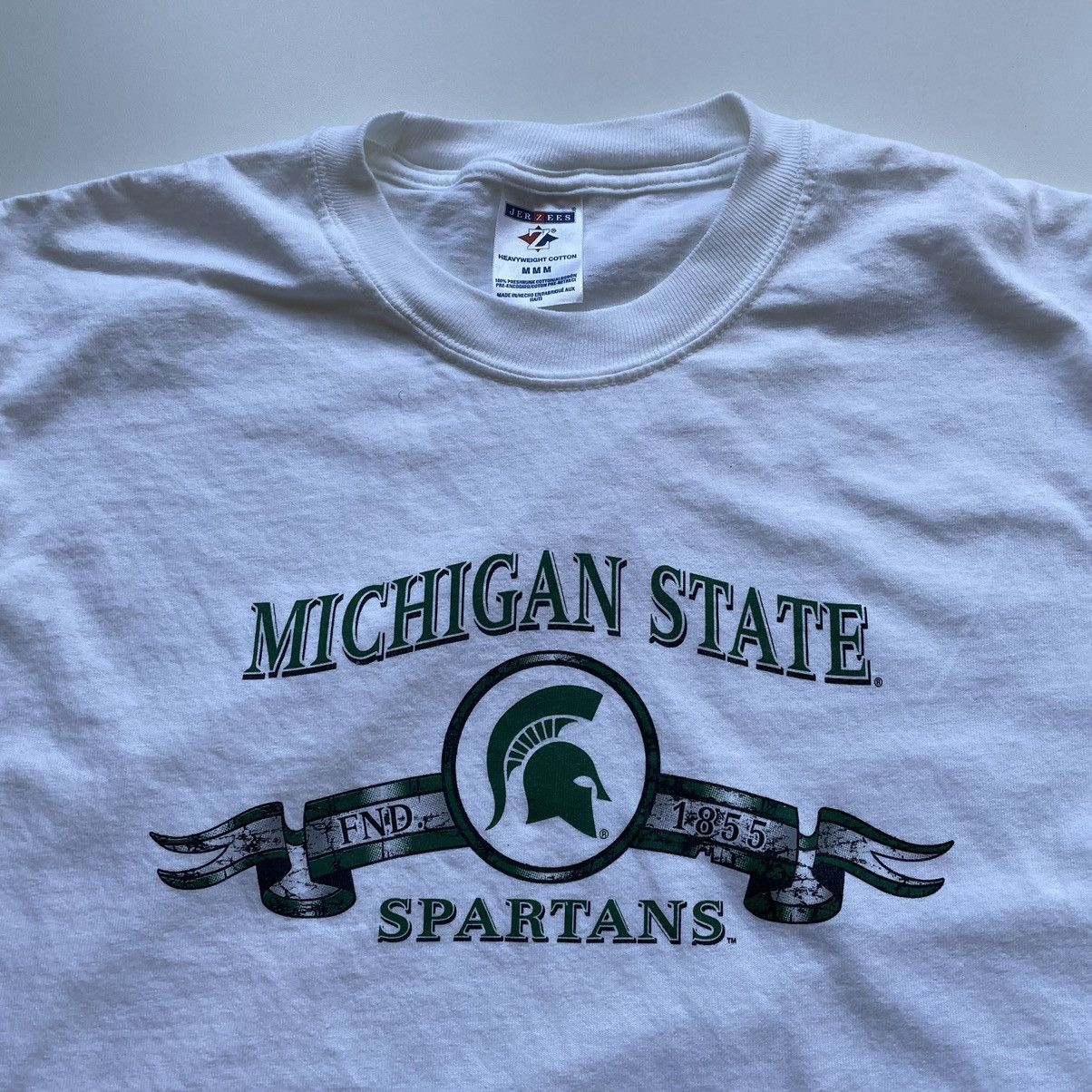 NCAA Vintage 2000s Michigan State Spartans NCAA Graphic T Shirt Size US M / EU 48-50 / 2 - 2 Thumbnail