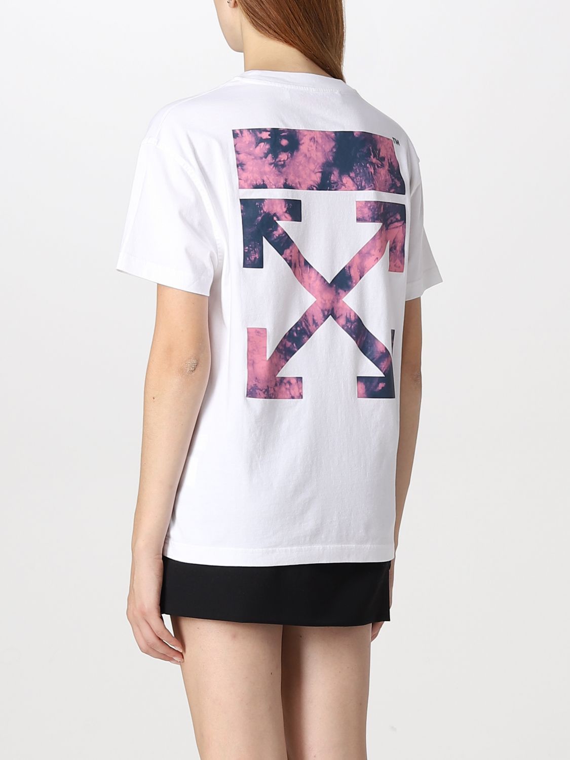 Off-White White Tie-Dye Arrows T-Shirt Size S / US 4 / IT 40 - 1 Thumbnail