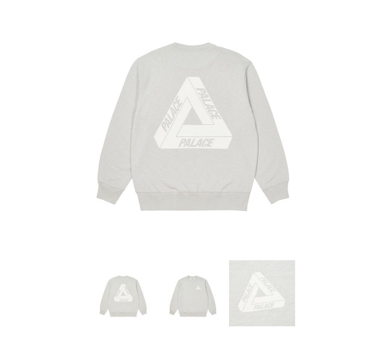 Palace Grey Palace slub crew neck sweatshirt small size original Size US S / EU 44-46 / 1 - 6 Thumbnail