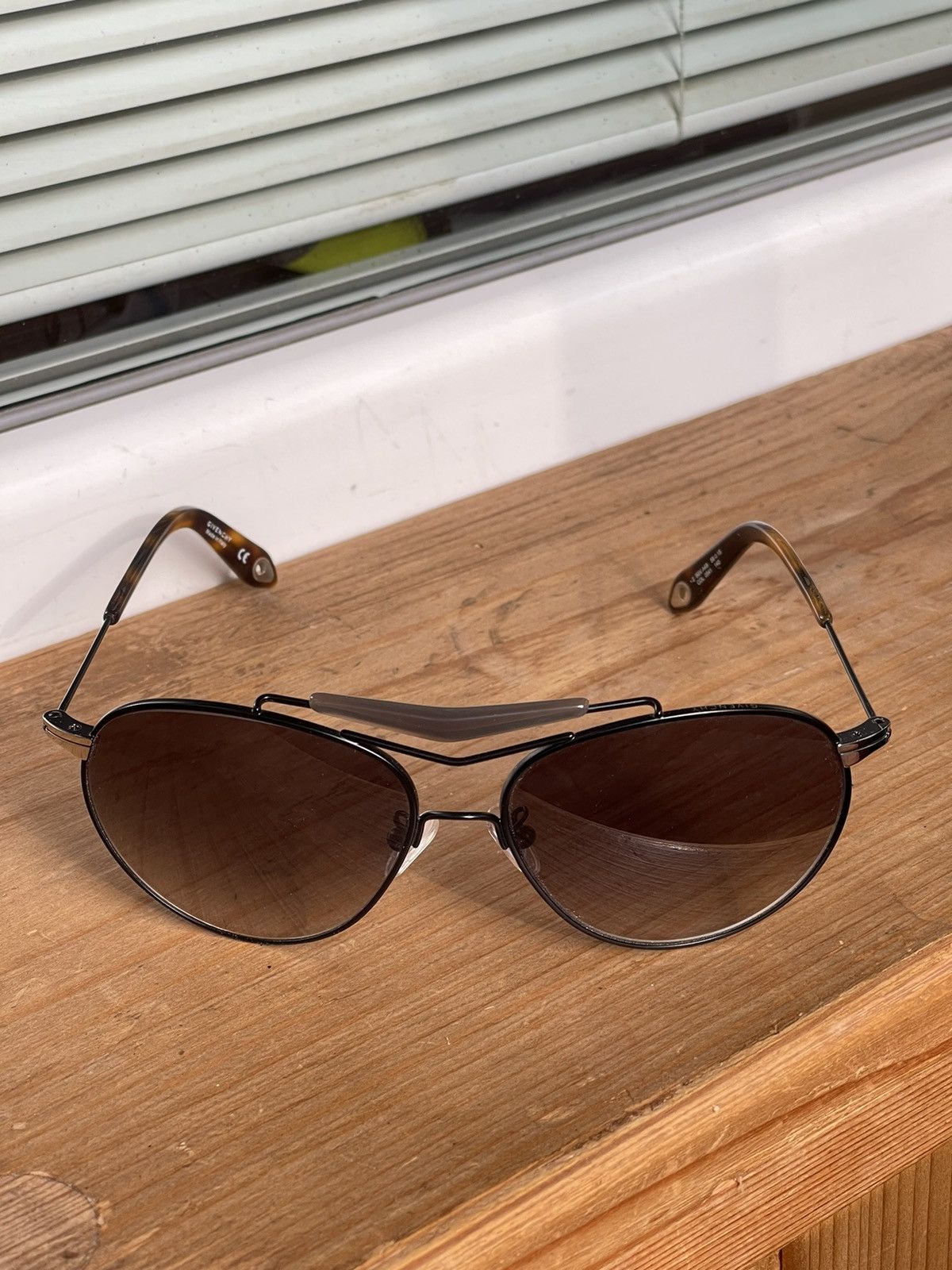 Givenchy × Vintage Givenchy aviator sunglasses Women's SGV A49 Havana Size ONE SIZE - 1 Thumbnail