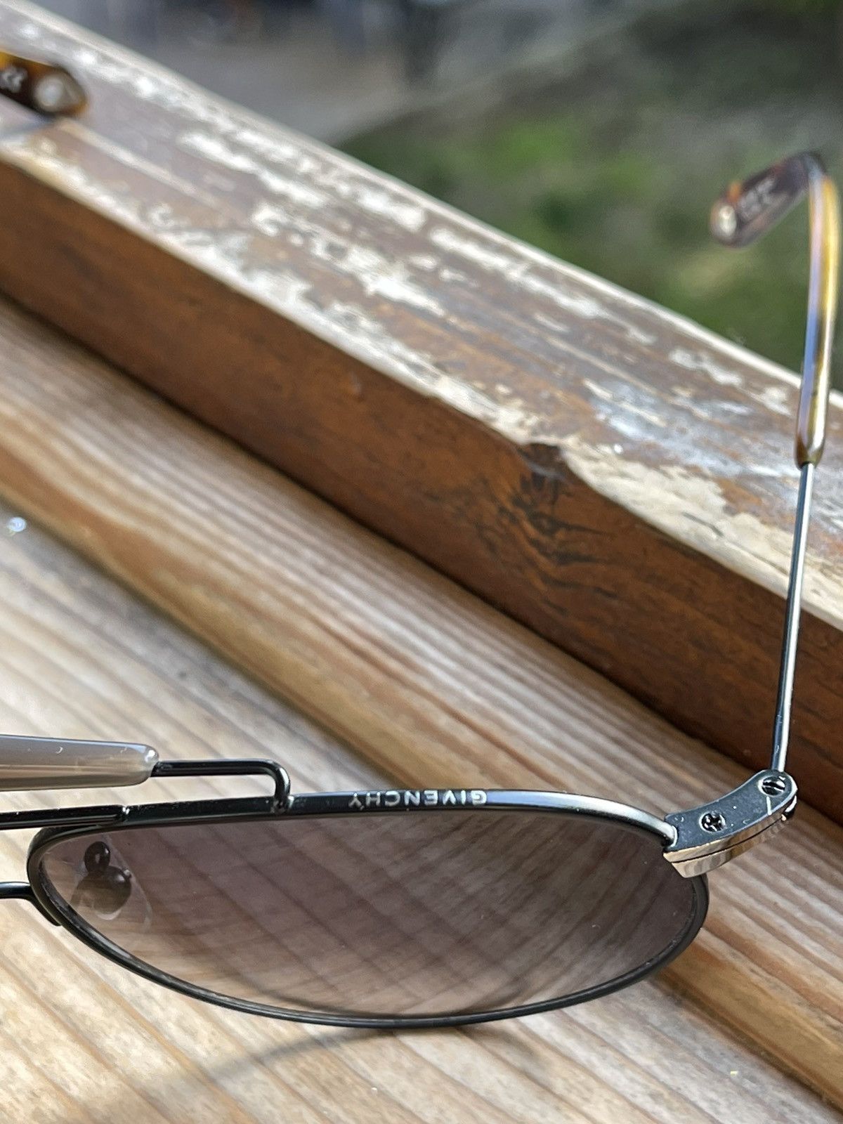 Givenchy × Vintage Givenchy aviator sunglasses Women's SGV A49 Havana Size ONE SIZE - 6 Thumbnail