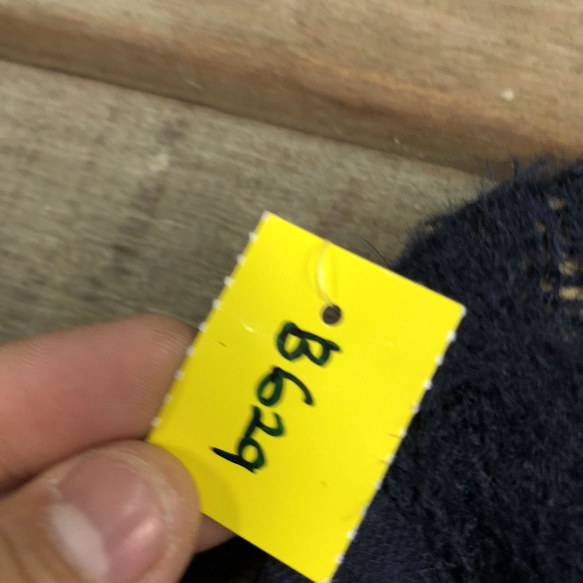 Homespun Knitwear × Japanese Brand DL Japan Dark Blue Mohair Shag Shaggy Knitwear #B629 Size L / US 10 / IT 46 - 10 Thumbnail