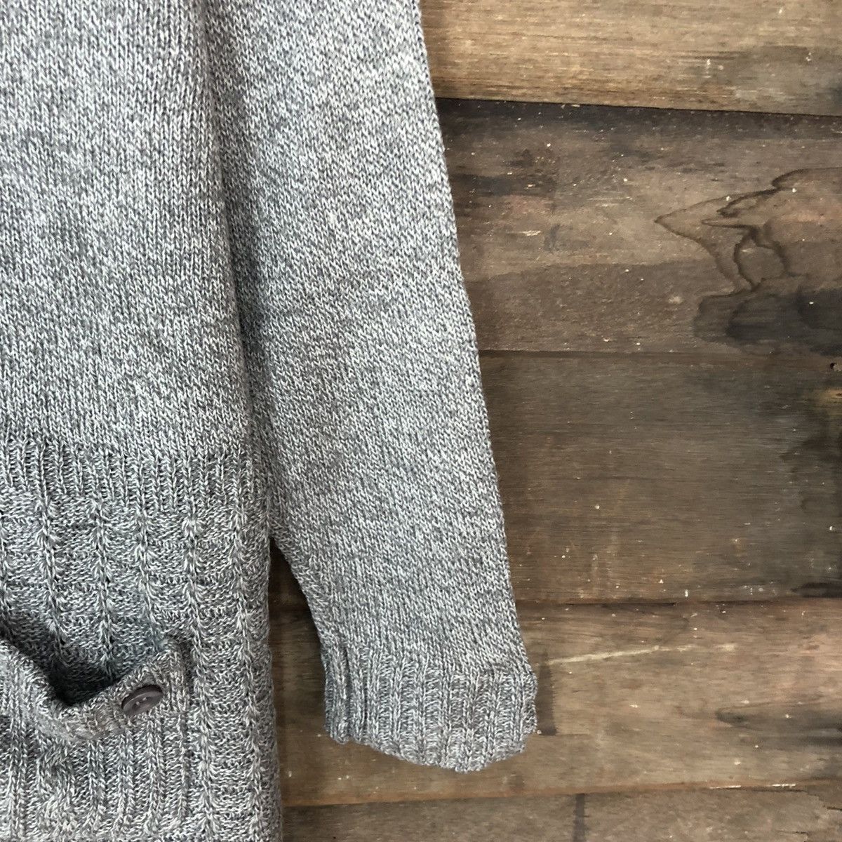 Homespun Knitwear × Japanese Brand × Vintage PolpoA japan vintage knitwear Grey Cardigan #512B Size US L / EU 52-54 / 3 - 4 Thumbnail