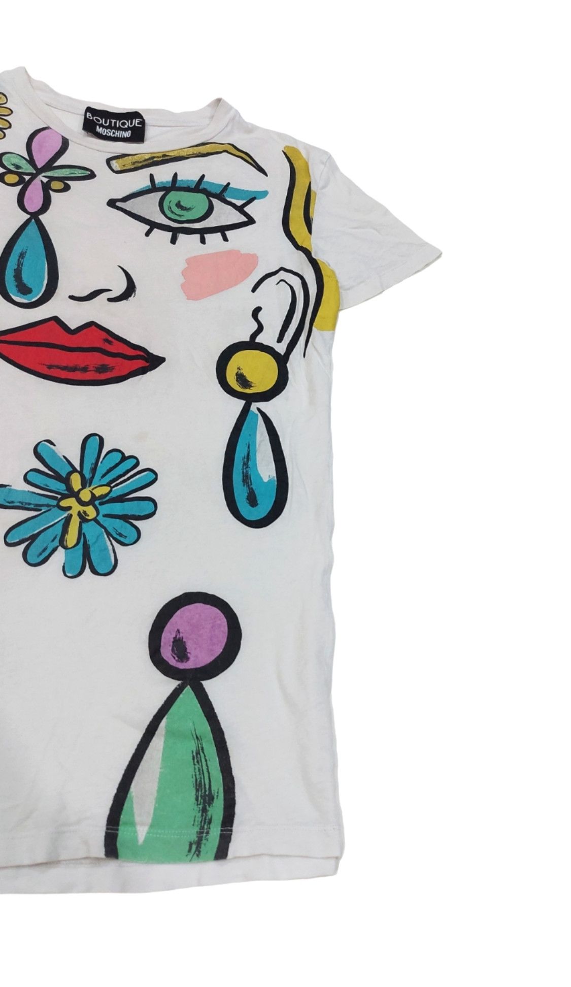 Moschino Rare! Boutique Moschino Designer Pop Art Tee Size M / US 6-8 / IT 42-44 - 3 Thumbnail