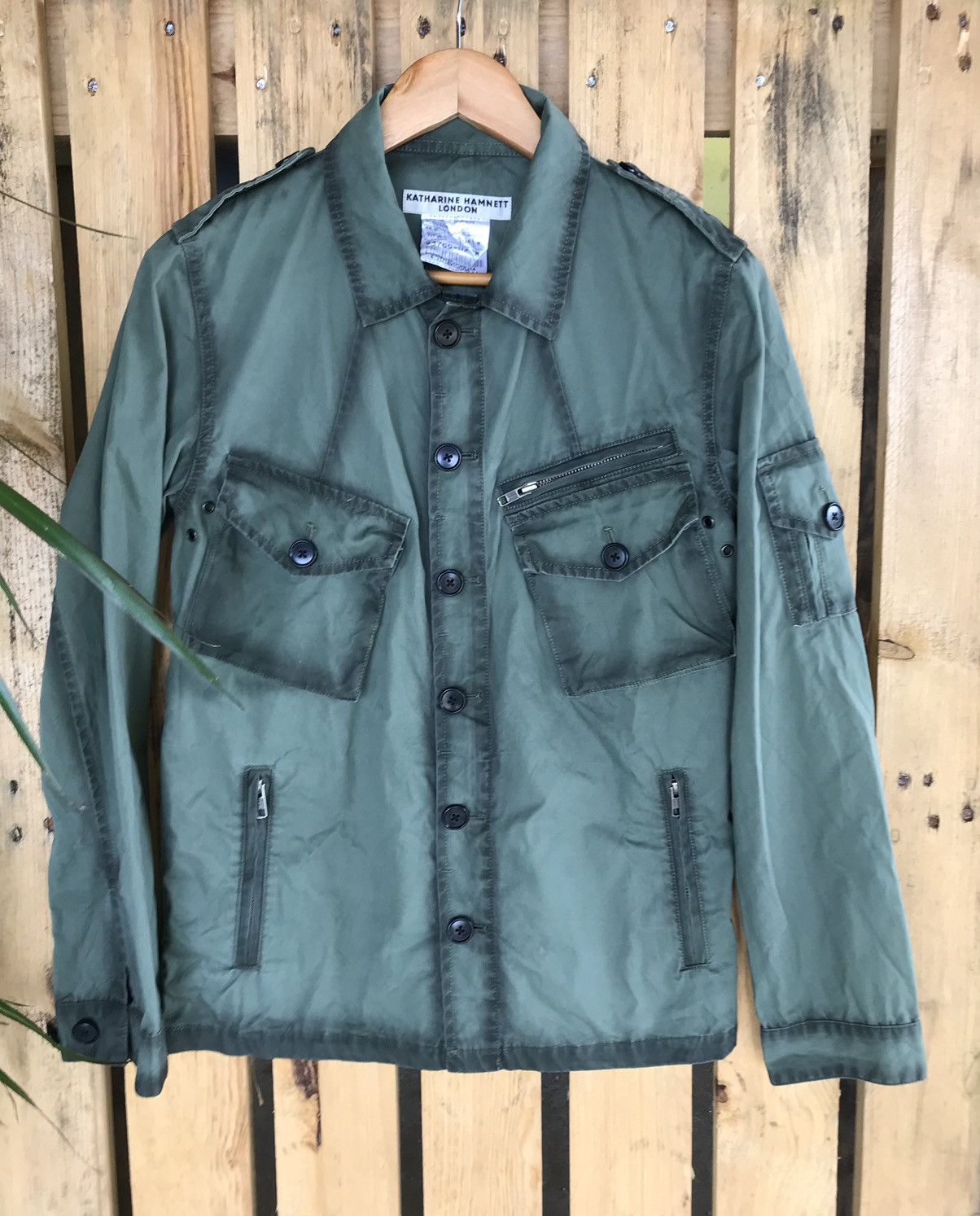 Japanese Brand Katharine Hamnett London M65 Military Style Jacket Size US M / EU 48-50 / 2 - 3 Thumbnail