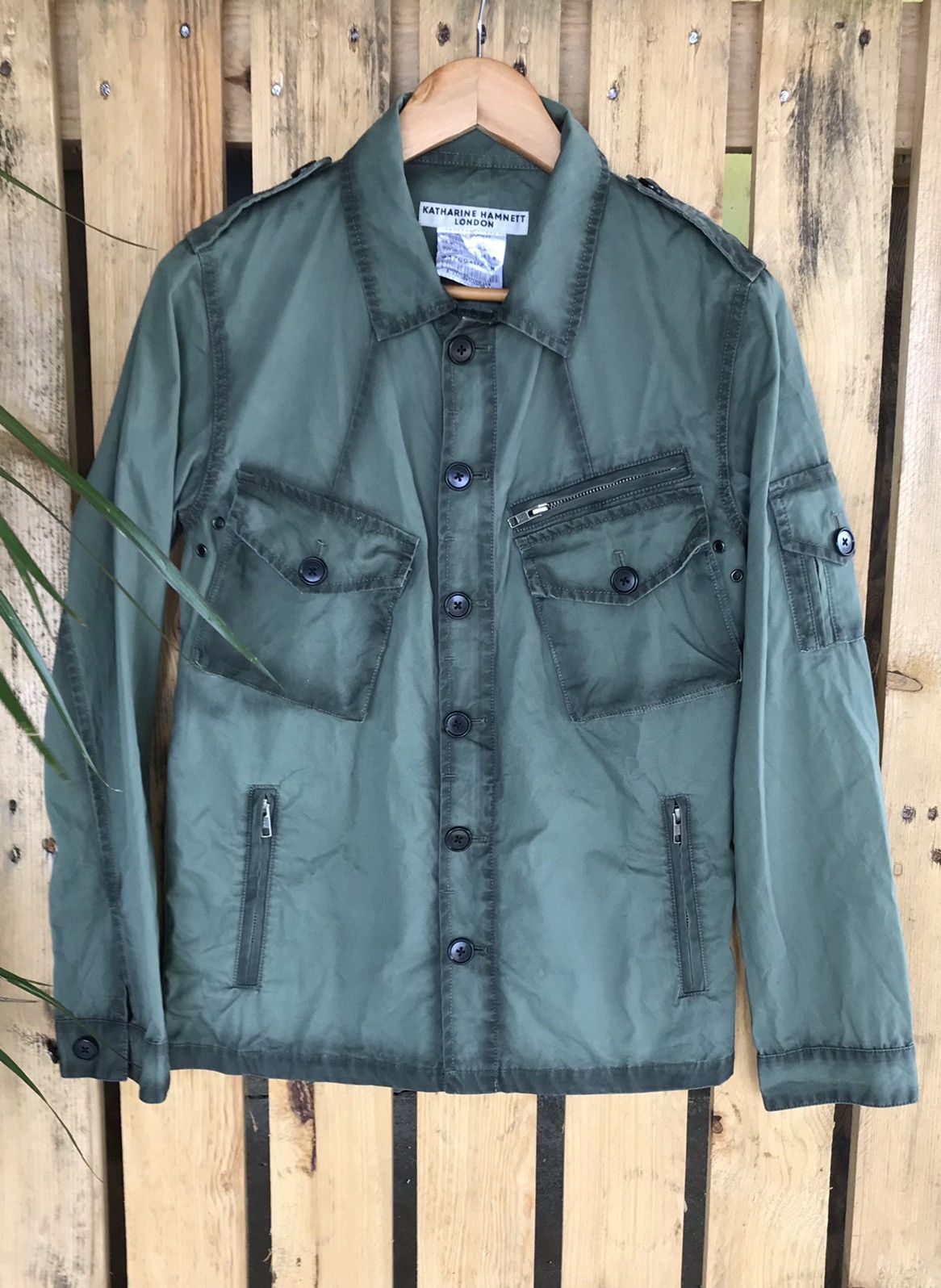 00s KATHARINE HAMNETT nylon jacket y2k