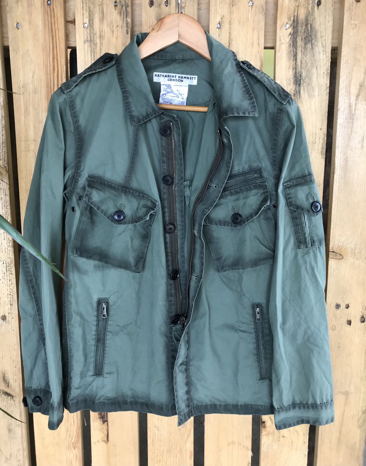 Japanese Brand Katharine Hamnett London M65 Military Style Jacket Size US M / EU 48-50 / 2 - 6 Thumbnail