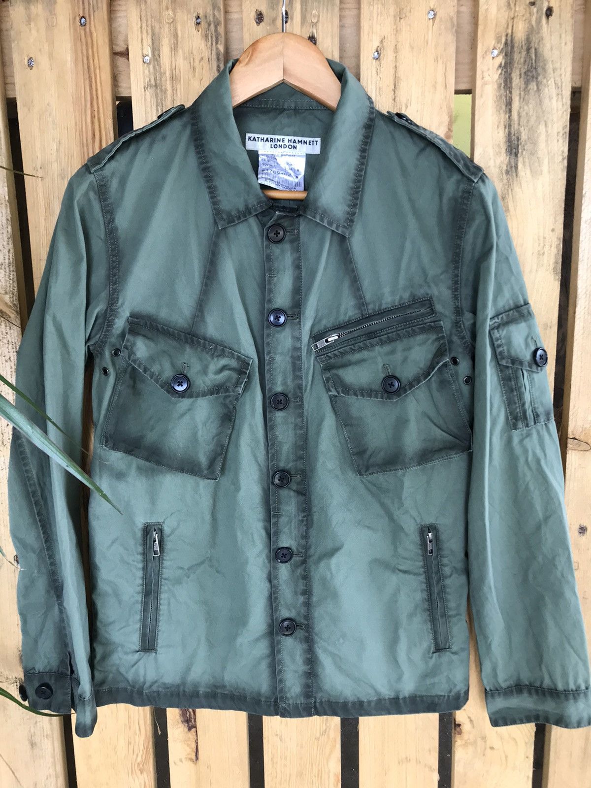 Japanese Brand Katharine Hamnett London M65 Military Style Jacket Size US M / EU 48-50 / 2 - 5 Thumbnail