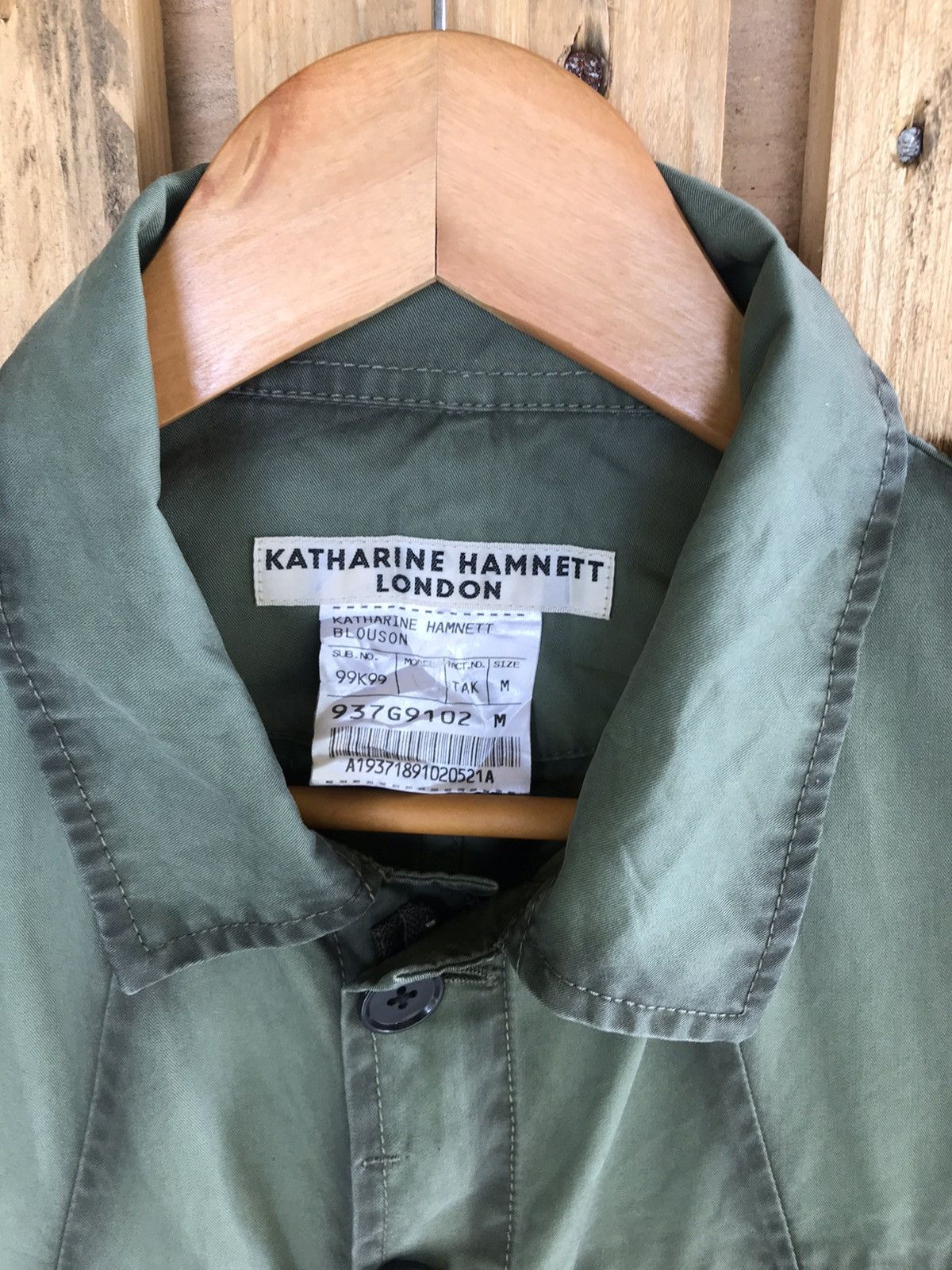 Japanese Brand Katharine Hamnett London M65 Military Style Jacket Size US M / EU 48-50 / 2 - 7 Thumbnail